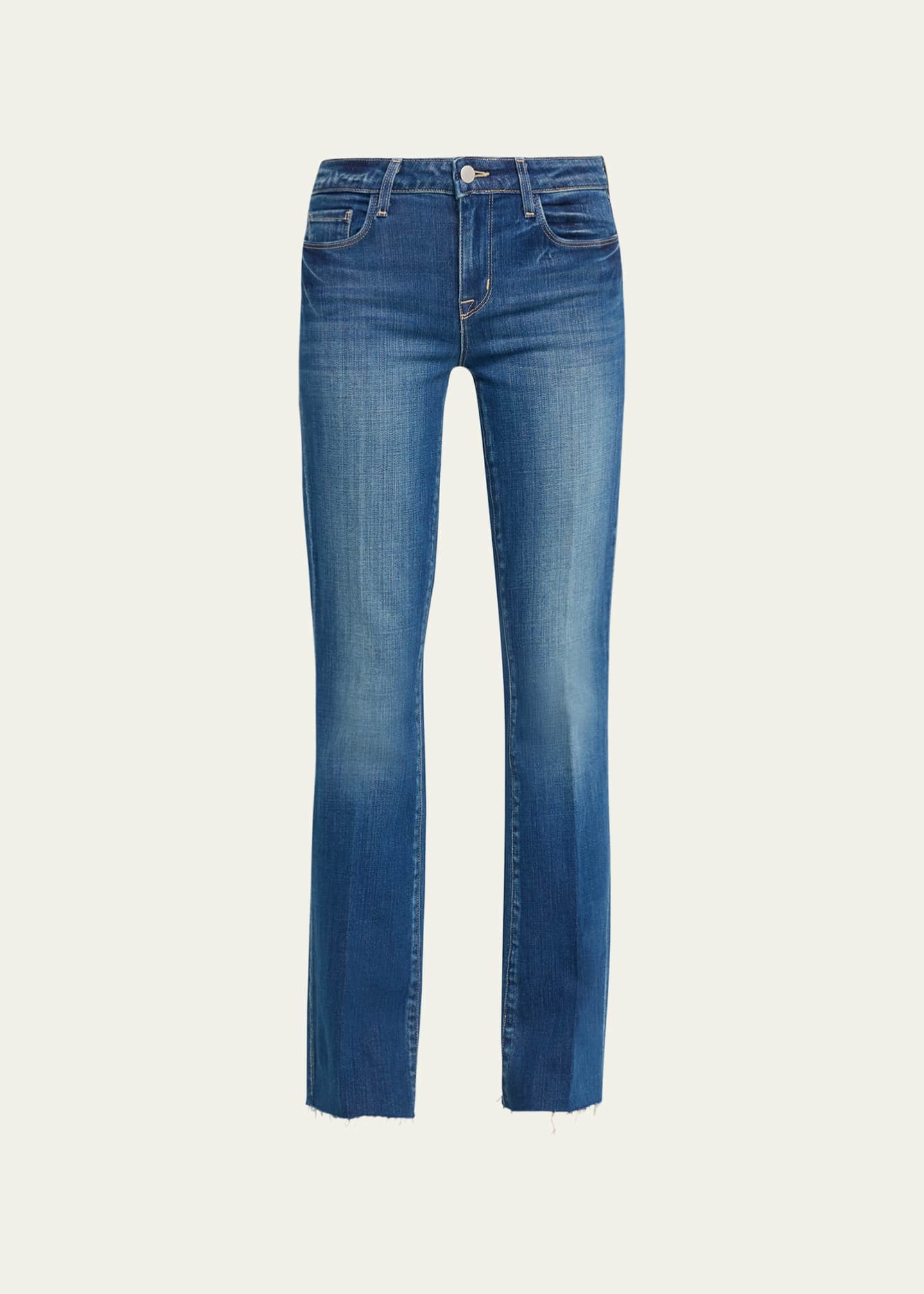 L'Agence Sneeki Low-Rise Sneaker Straight Jeans Image 1 of 5