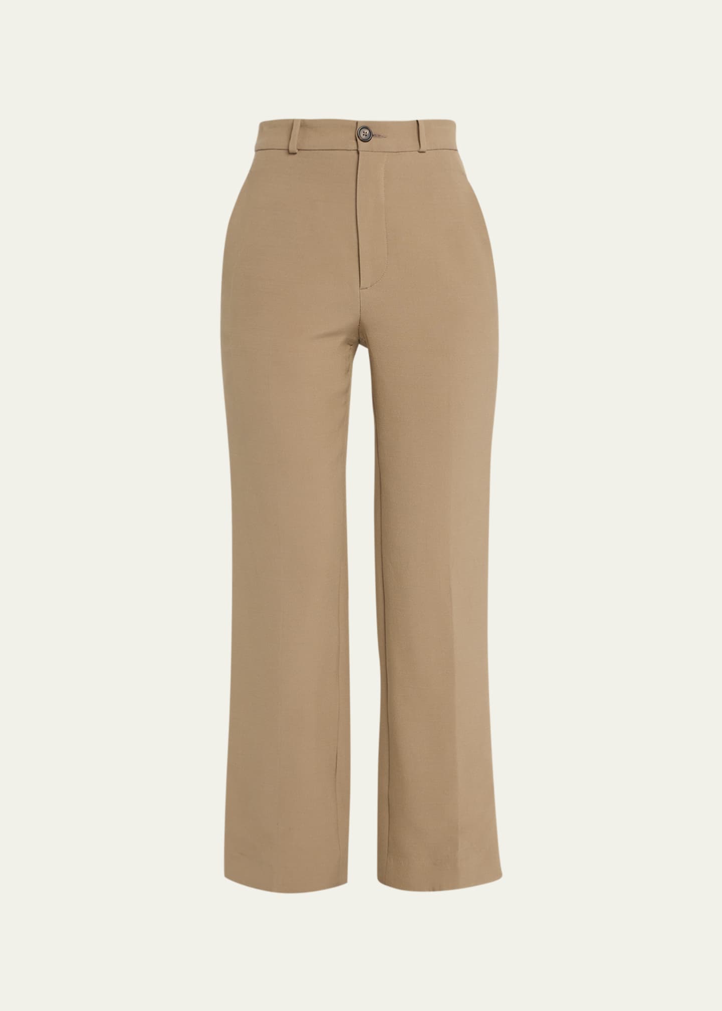 Pleated discount cropped trousers