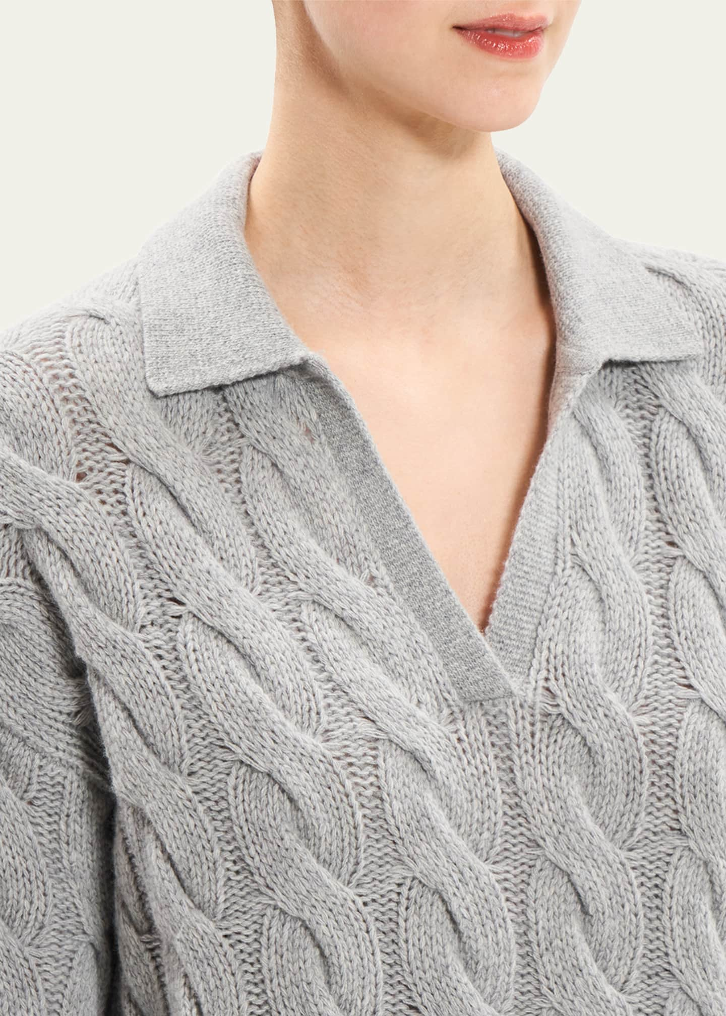 Cable-Knit Wool-Cashmere Sweater