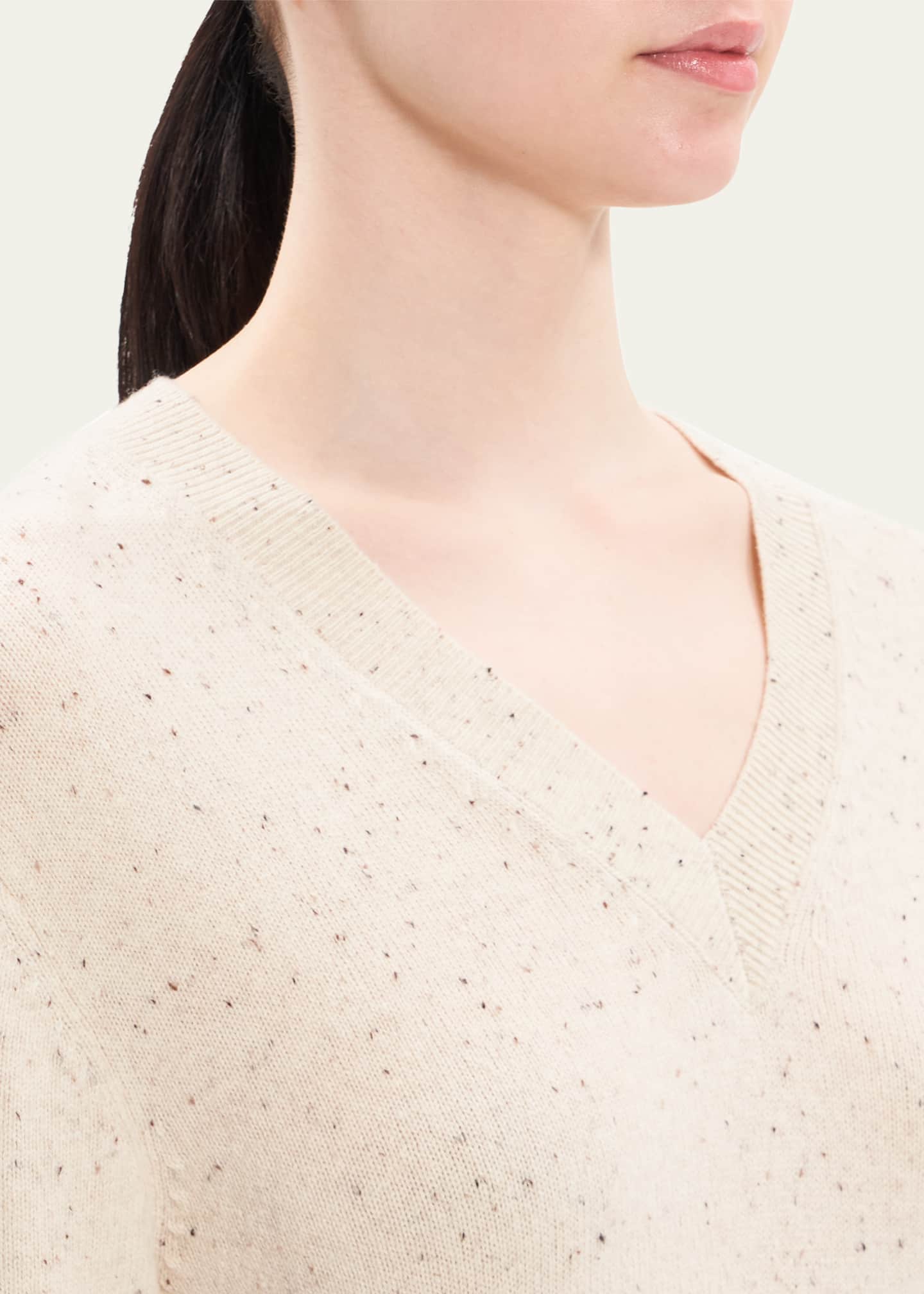 Theory Wool Cashmere Short Donegal Sweater Dress Bergdorf Goodman