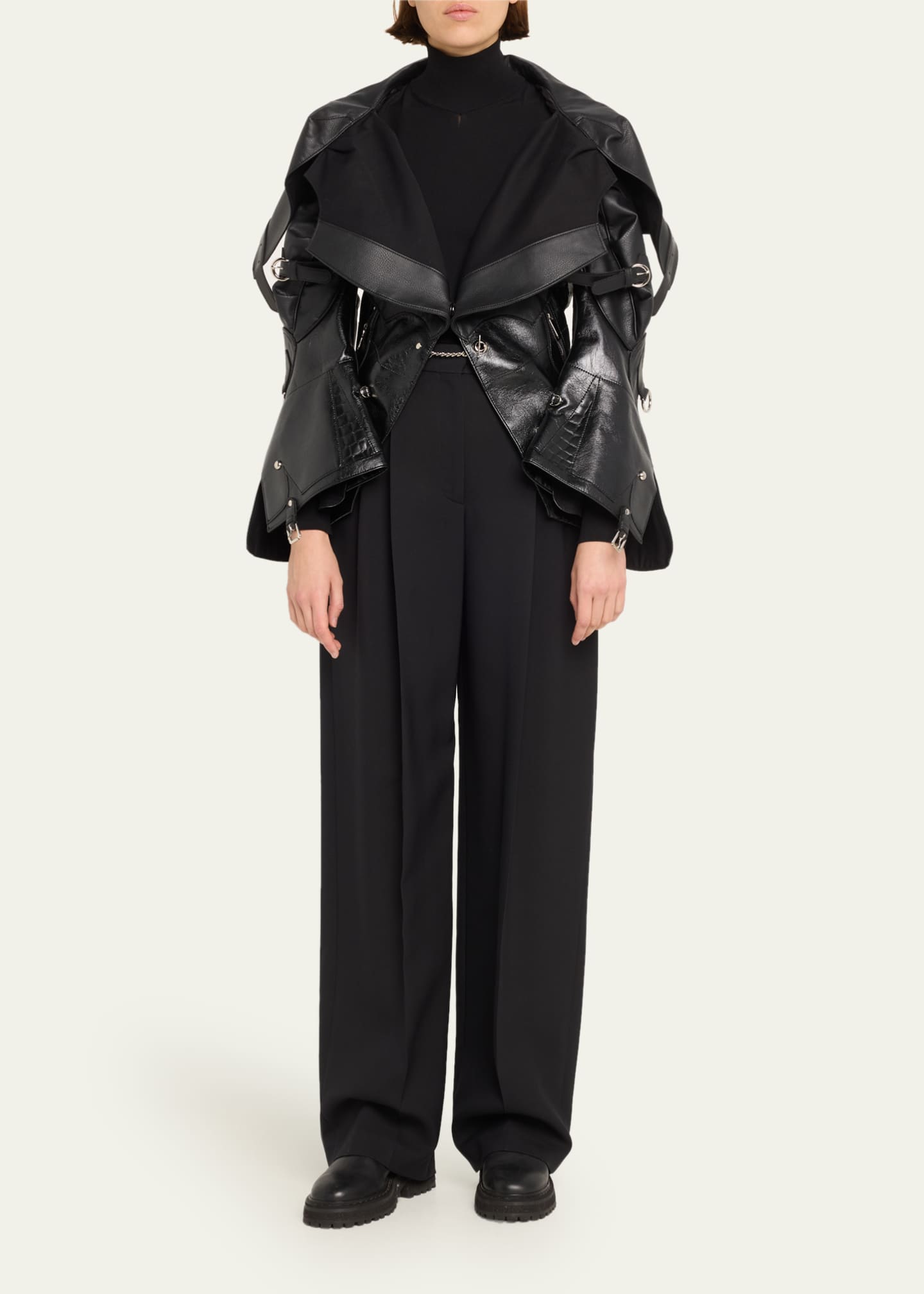 Junya Watanabe Faux Leather Jacket - Bergdorf Goodman