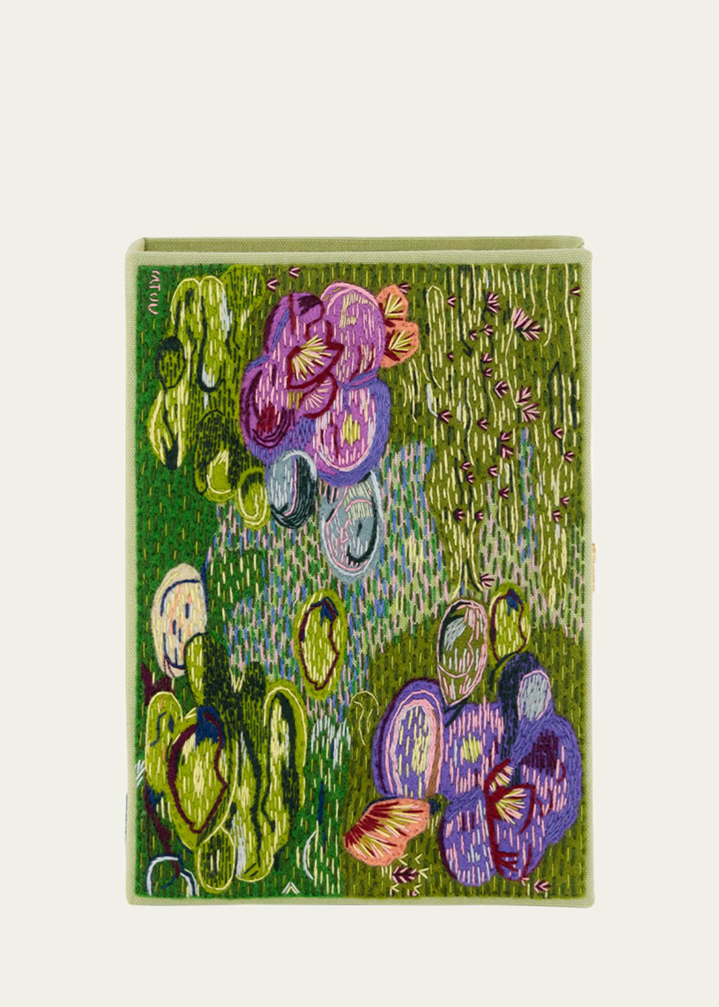 Olympia Le-Tan Monet Waterlilies Book Clutch Bag - Bergdorf Goodman