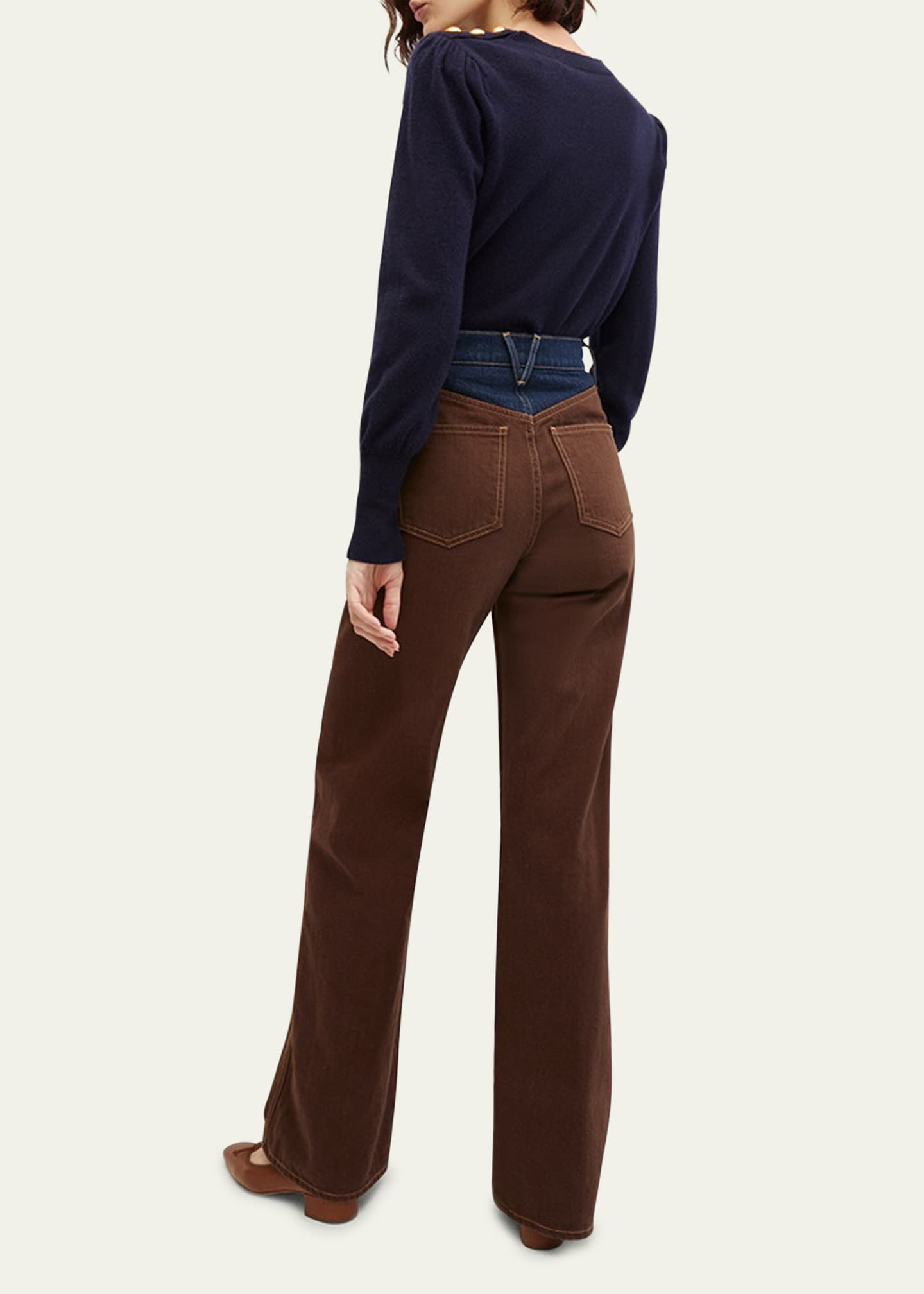 Veronica Beard Nelia Cashmere Crewneck Sweater Image 3 of 5
