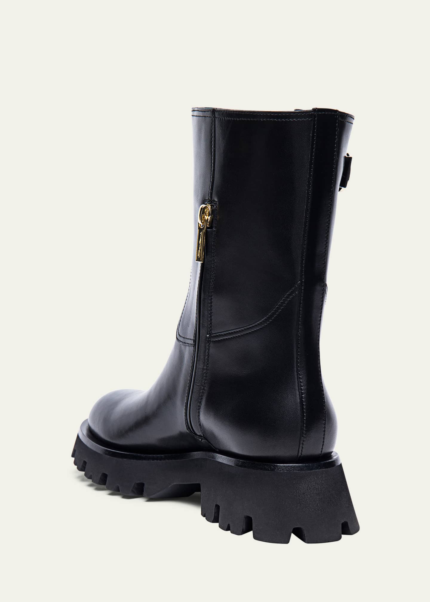 Buckle biker boots womens deals