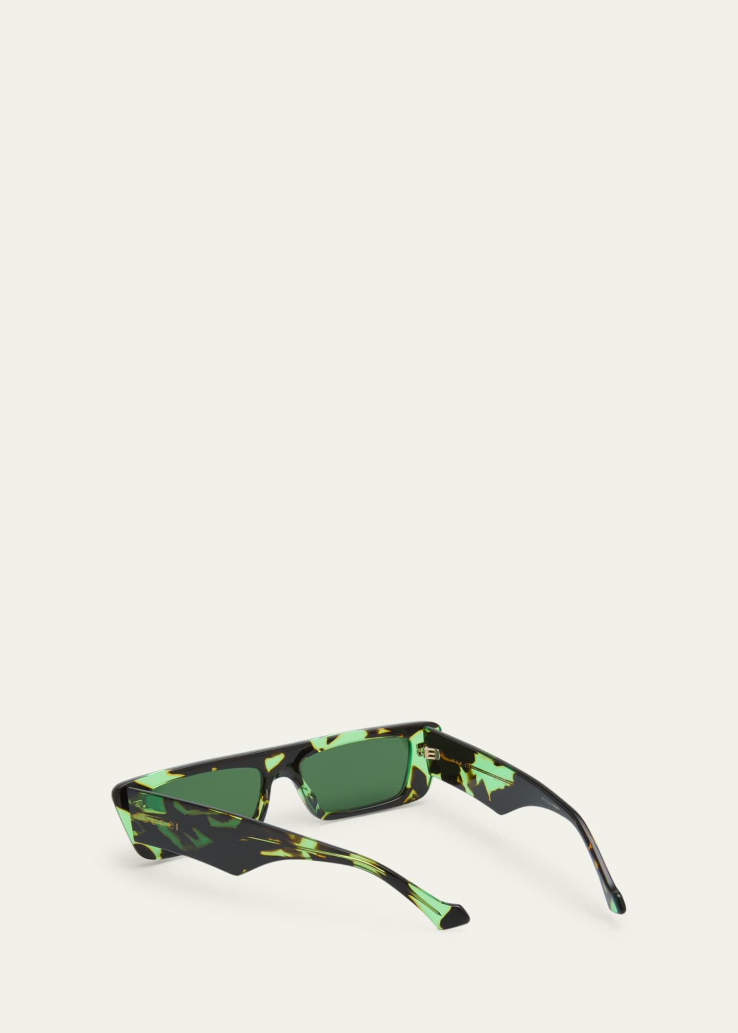 Gucci Men's Acetate Rectangle Sunglasses Image 2 of 5