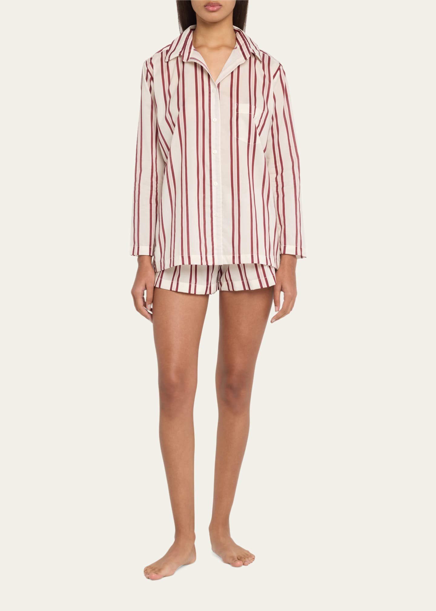 Long sleeve shirt new arrivals and shorts pajama set