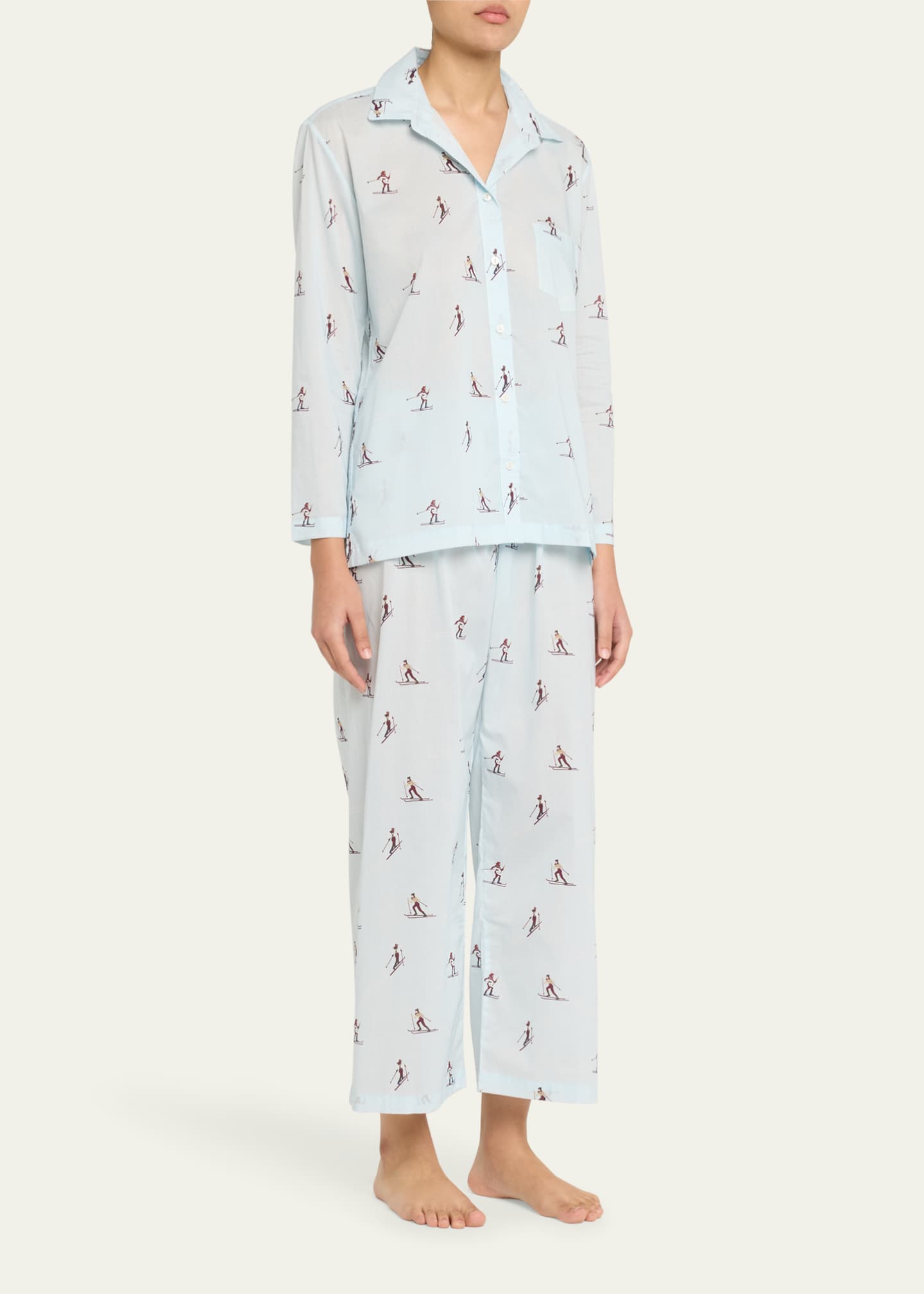 Pour Les Femmes Long Sleeve Pajama Set Image 2 of 5