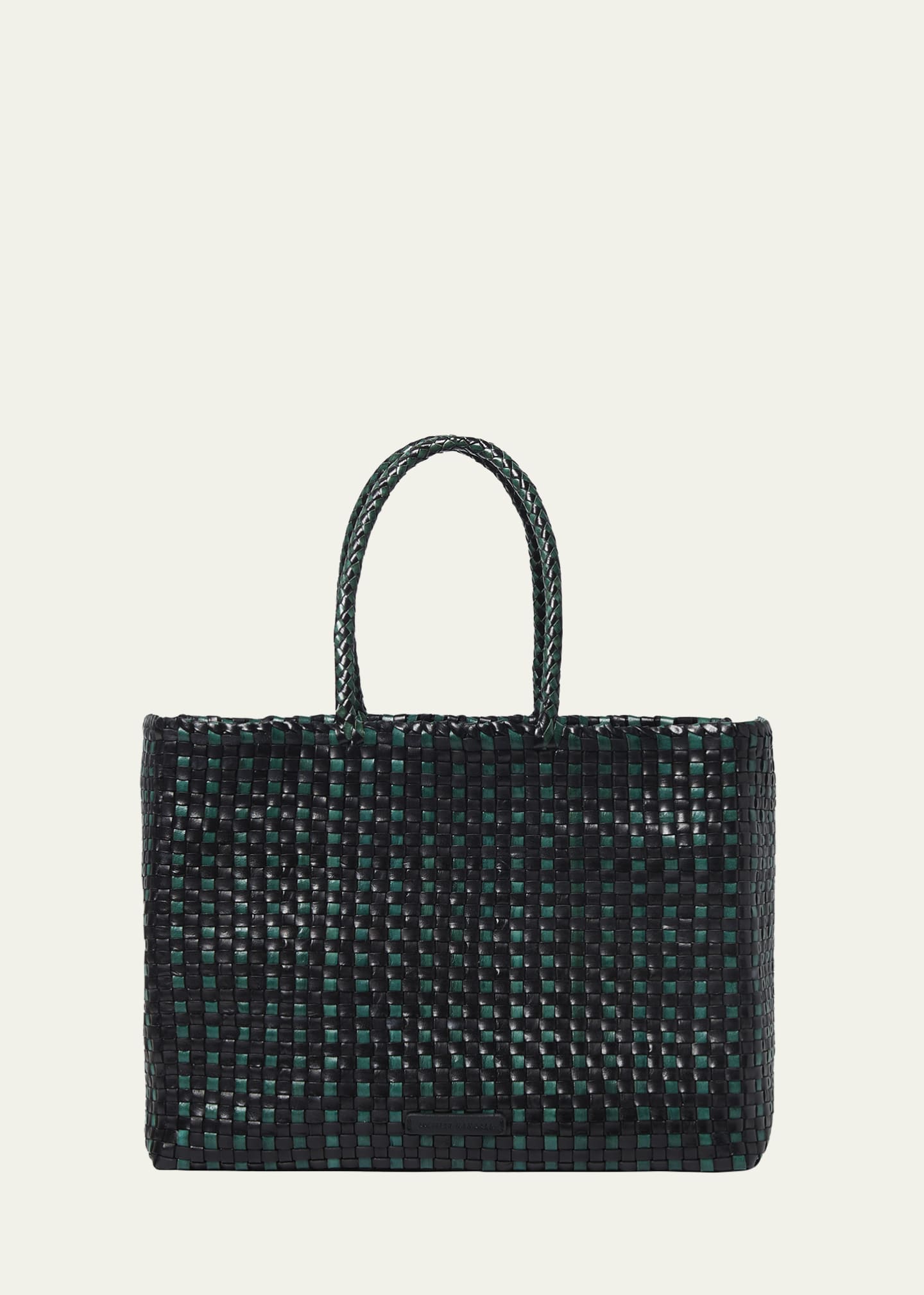 Large Woven Tote Bag - Black