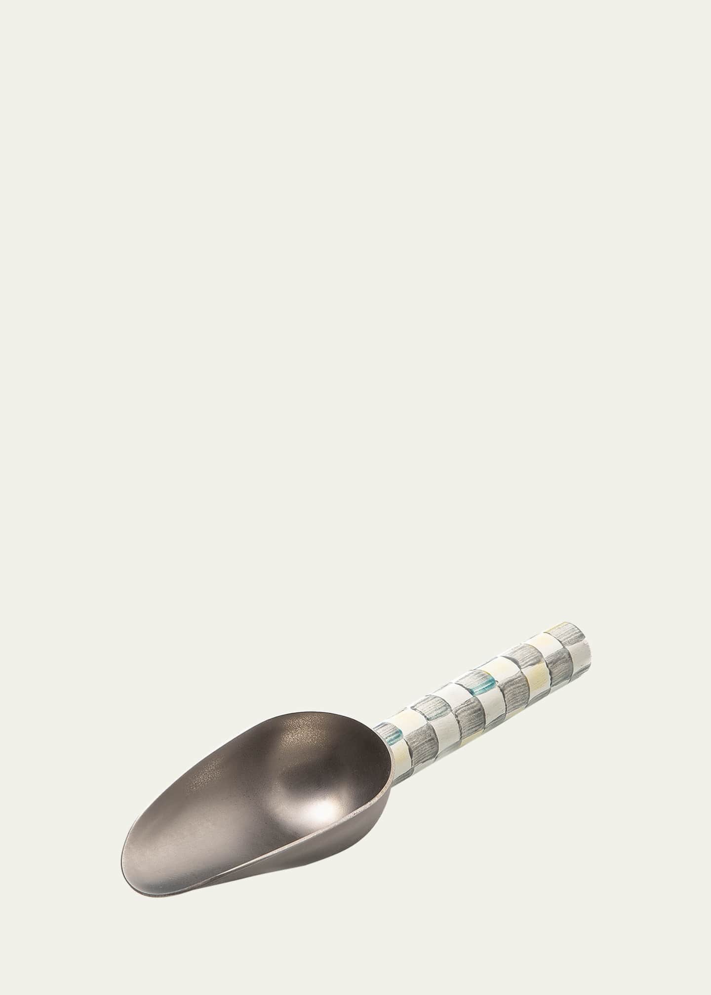 MacKenzie-Childs Sterling Check Enamel Scoop, Small Image 1 of 2