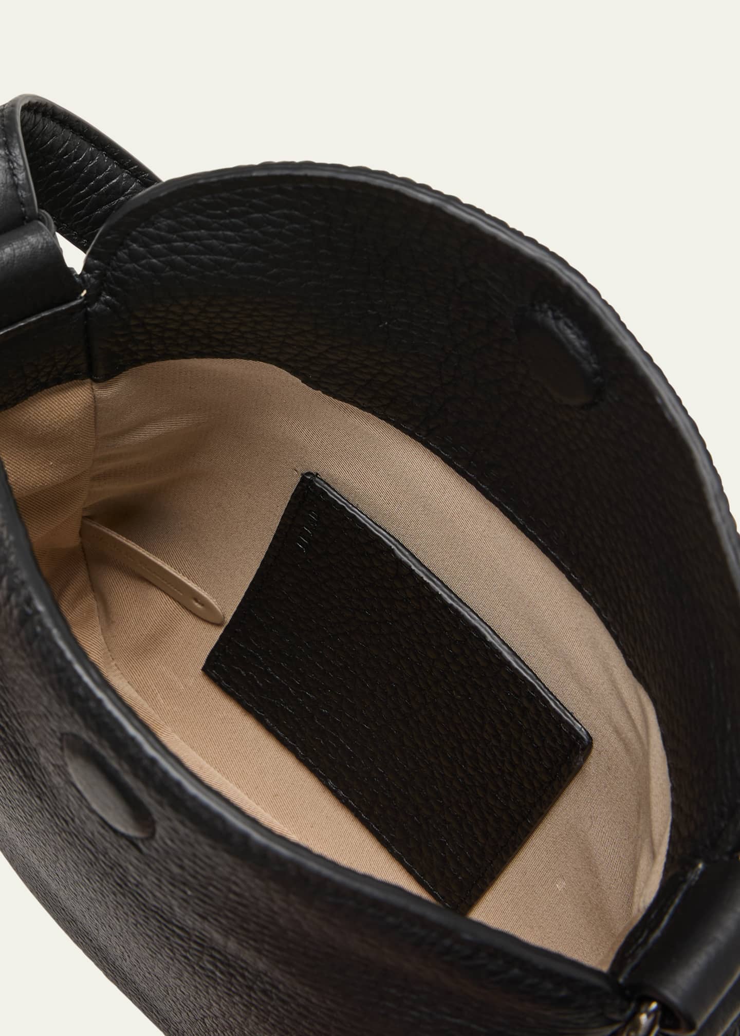 Akris Anna Mini Leather Hobo Bag Image 4 of 5