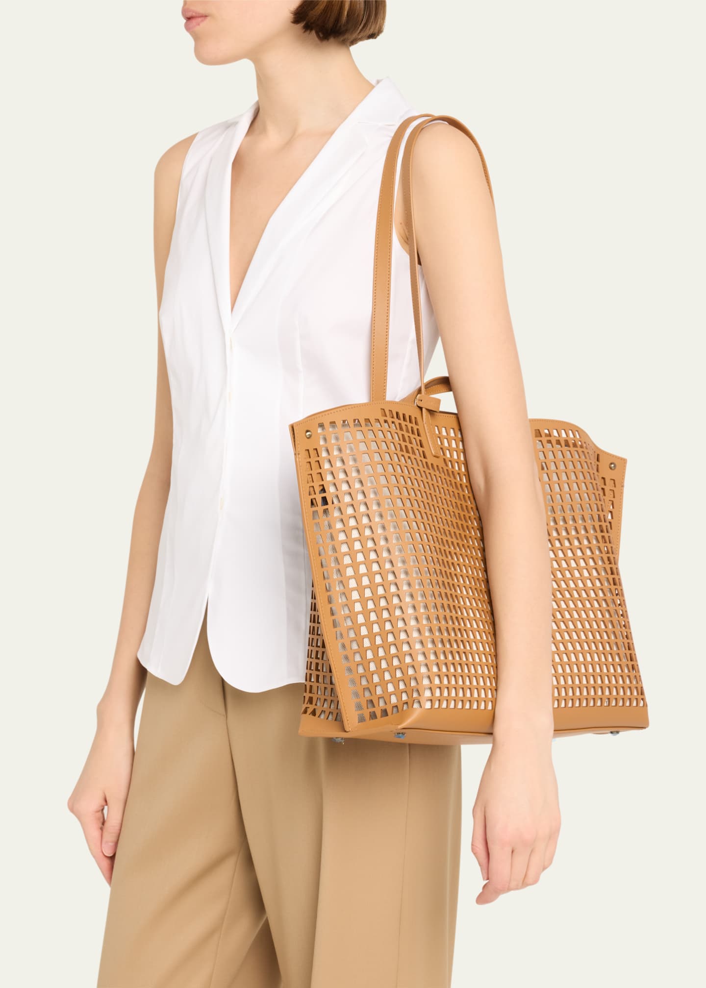 Trademark trapezoid tote on sale