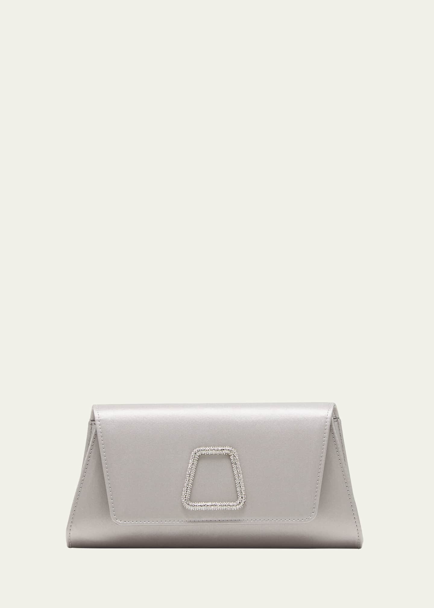Akris Anouk Mini Crystal Satin Clutch Bag Image 1 of 5