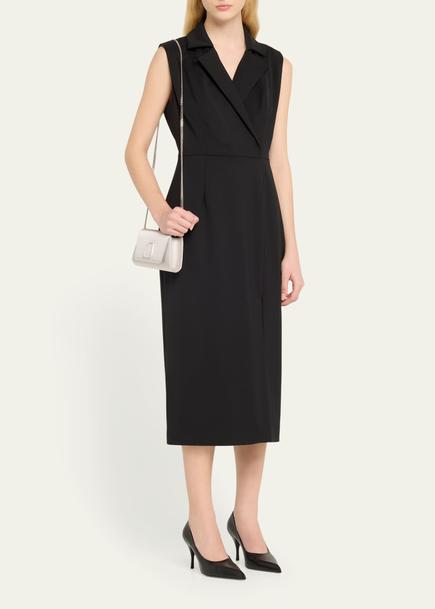 Akris Anouk Mini Crystal Satin Clutch Bag Image 5 of 5