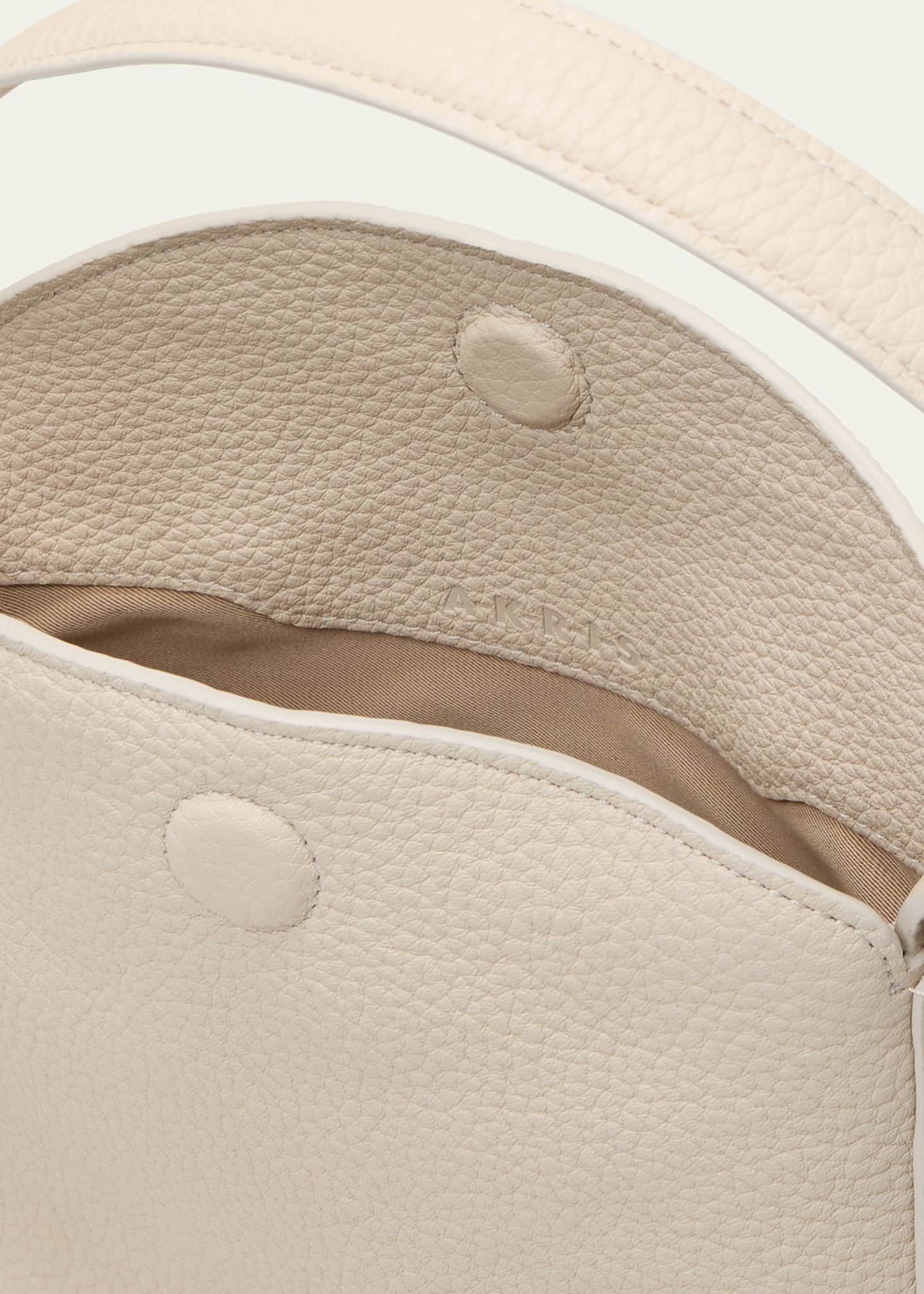 Akris Anna Mini Leather Hobo Bag Image 4 of 5