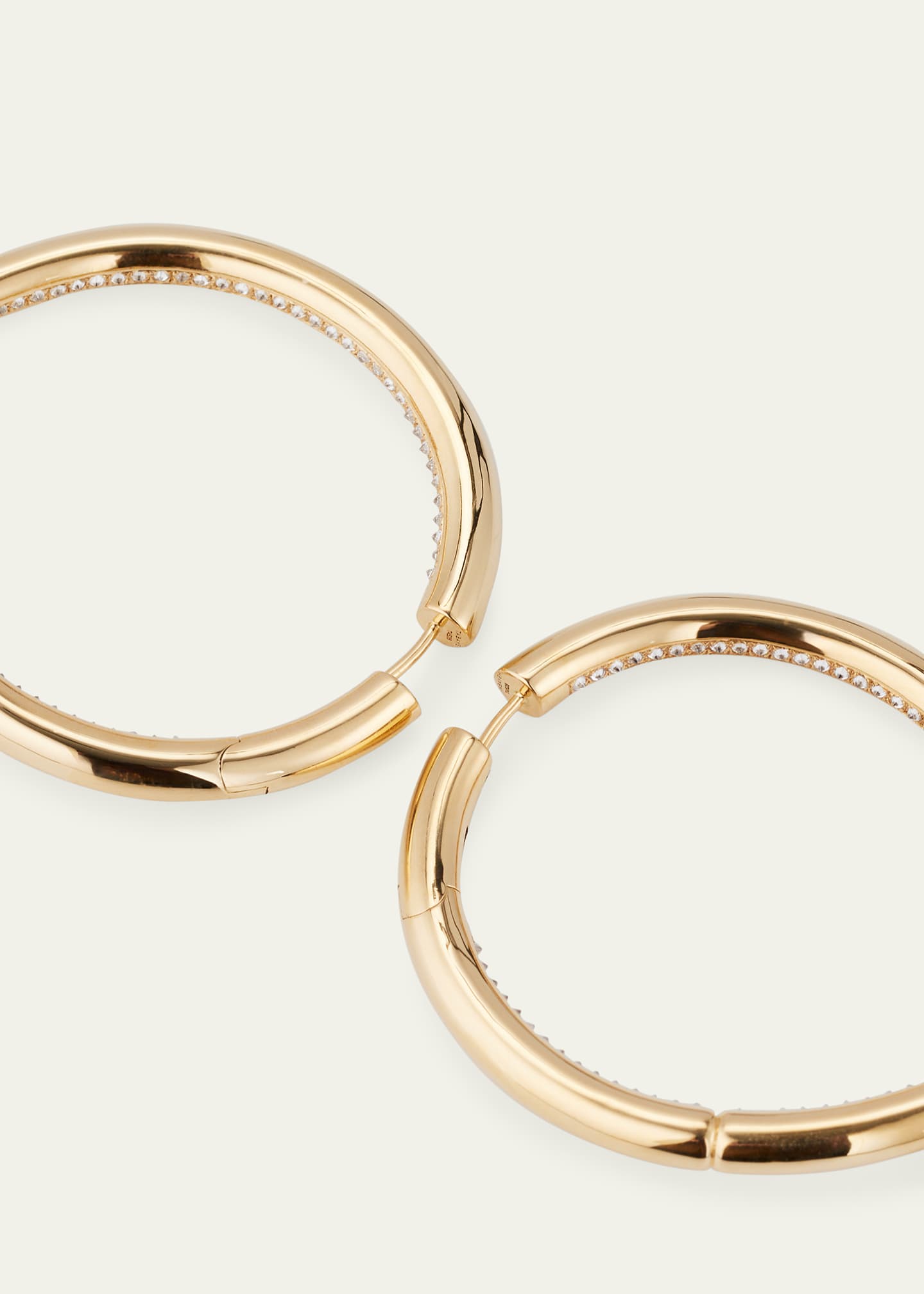TABAYER 18K Yellow Gold Fairmined Oera Earrings with Diamonds Image 4 of 4