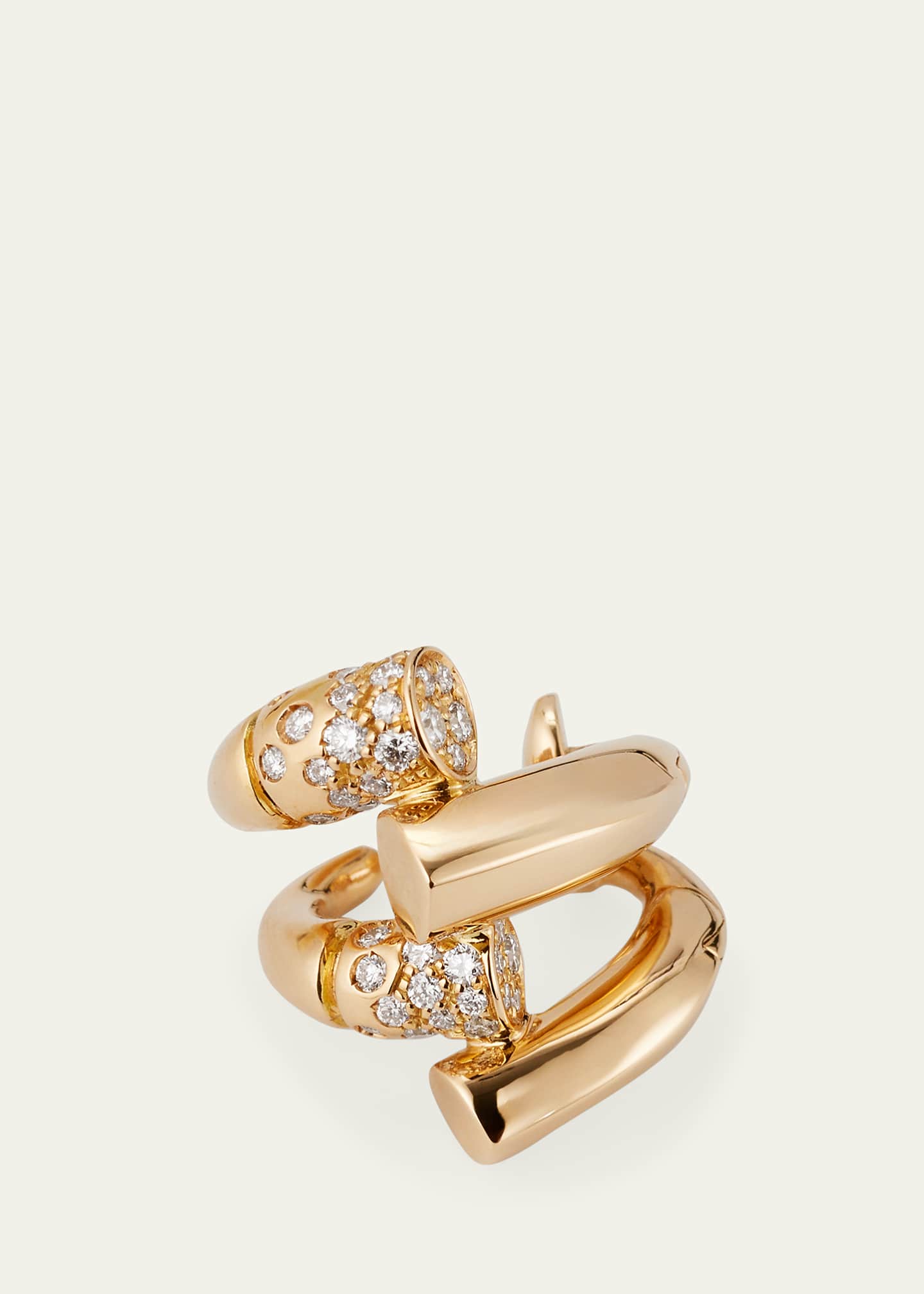 TABAYER 18K Yellow Gold Fairmined Oera Earrcuff with Diamonds Image 3 of 4
