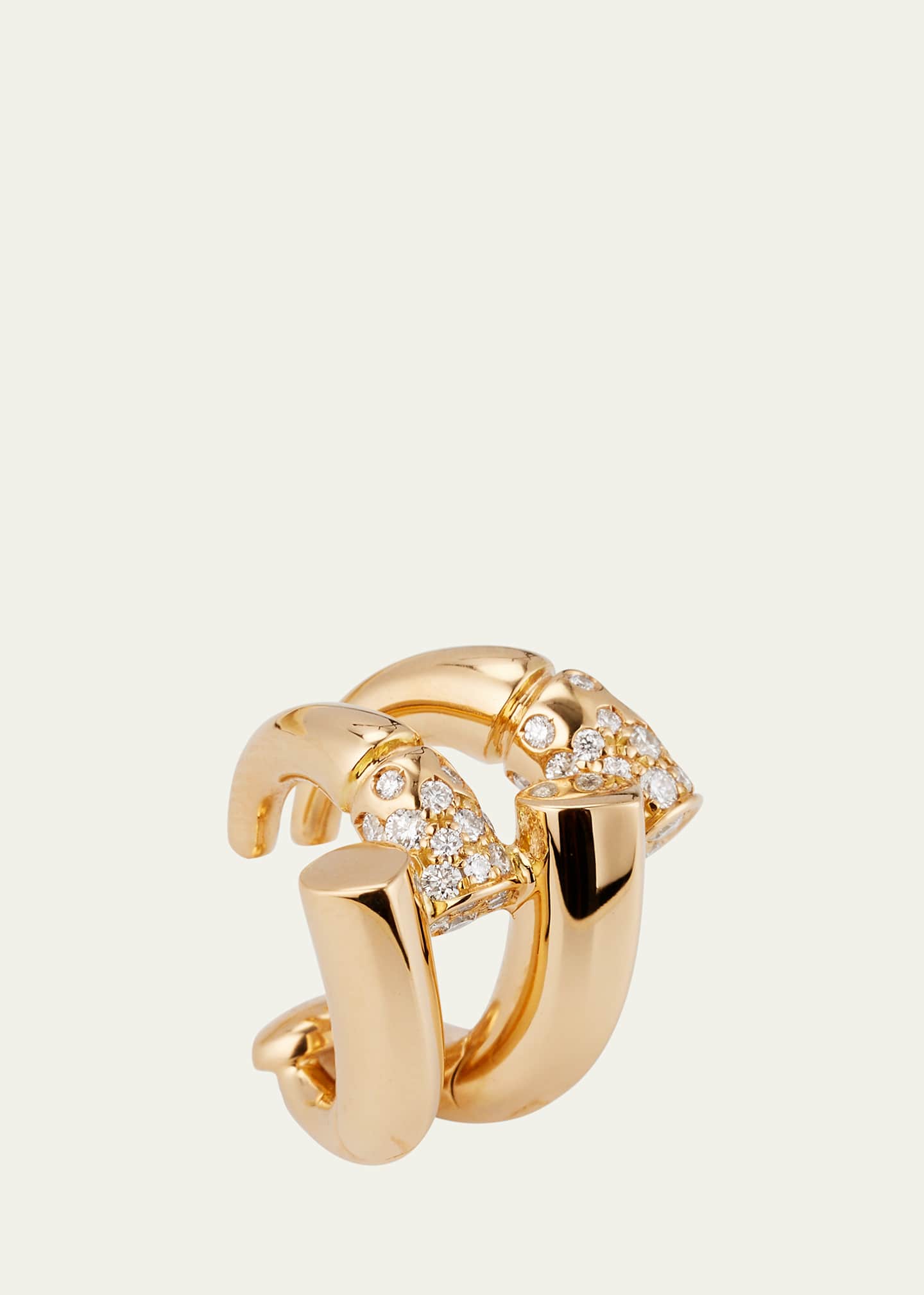 TABAYER 18K Yellow Gold Fairmined Oera Earrcuff with Diamonds Image 1 of 4