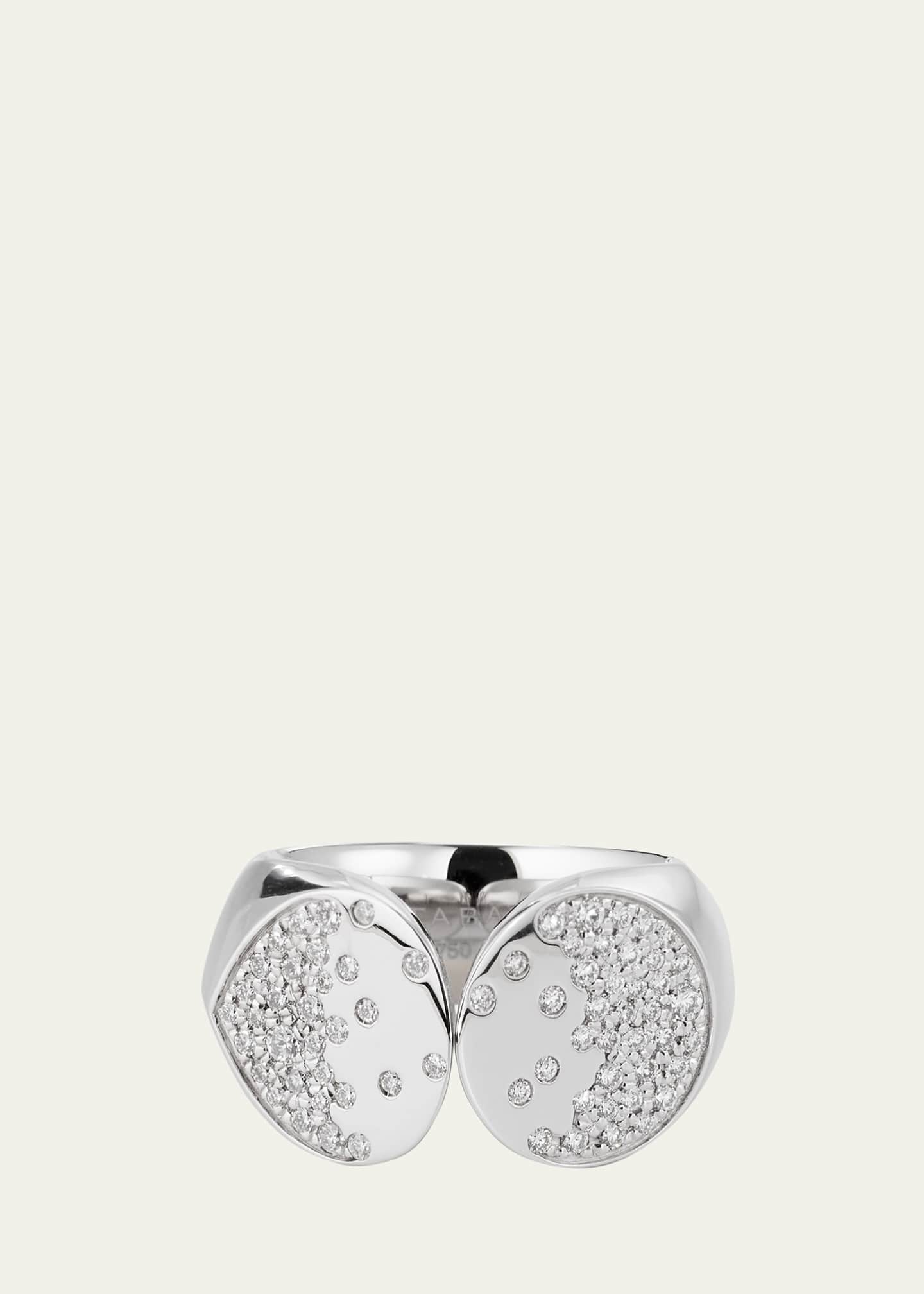 TABAYER 18K White Gold Fairmined Oera Ring with Diamonds Image 1 of 4