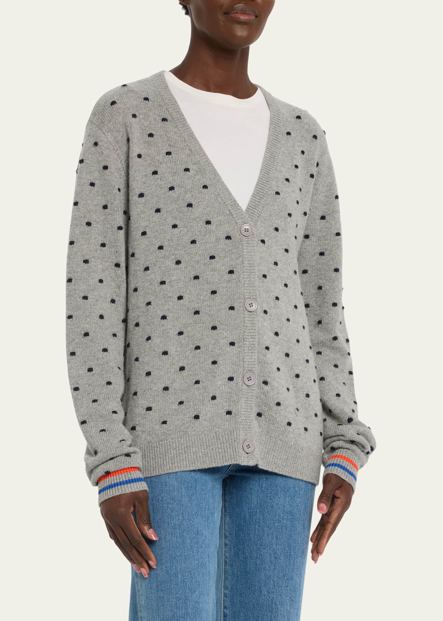 Polka Dot Waist Cardigan