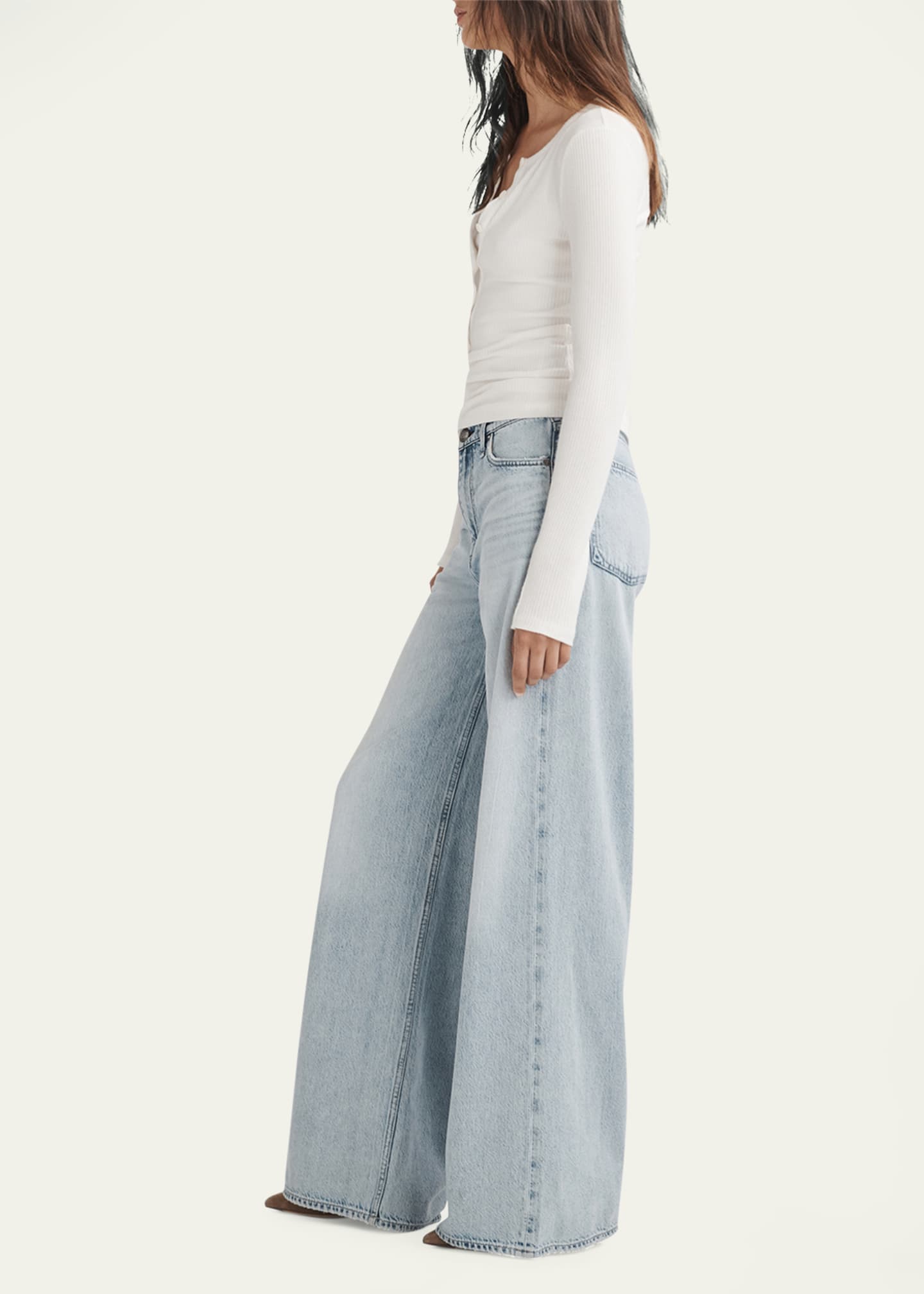 Featherweight Sofie Wide-Leg Jeans - Thumbnail 2