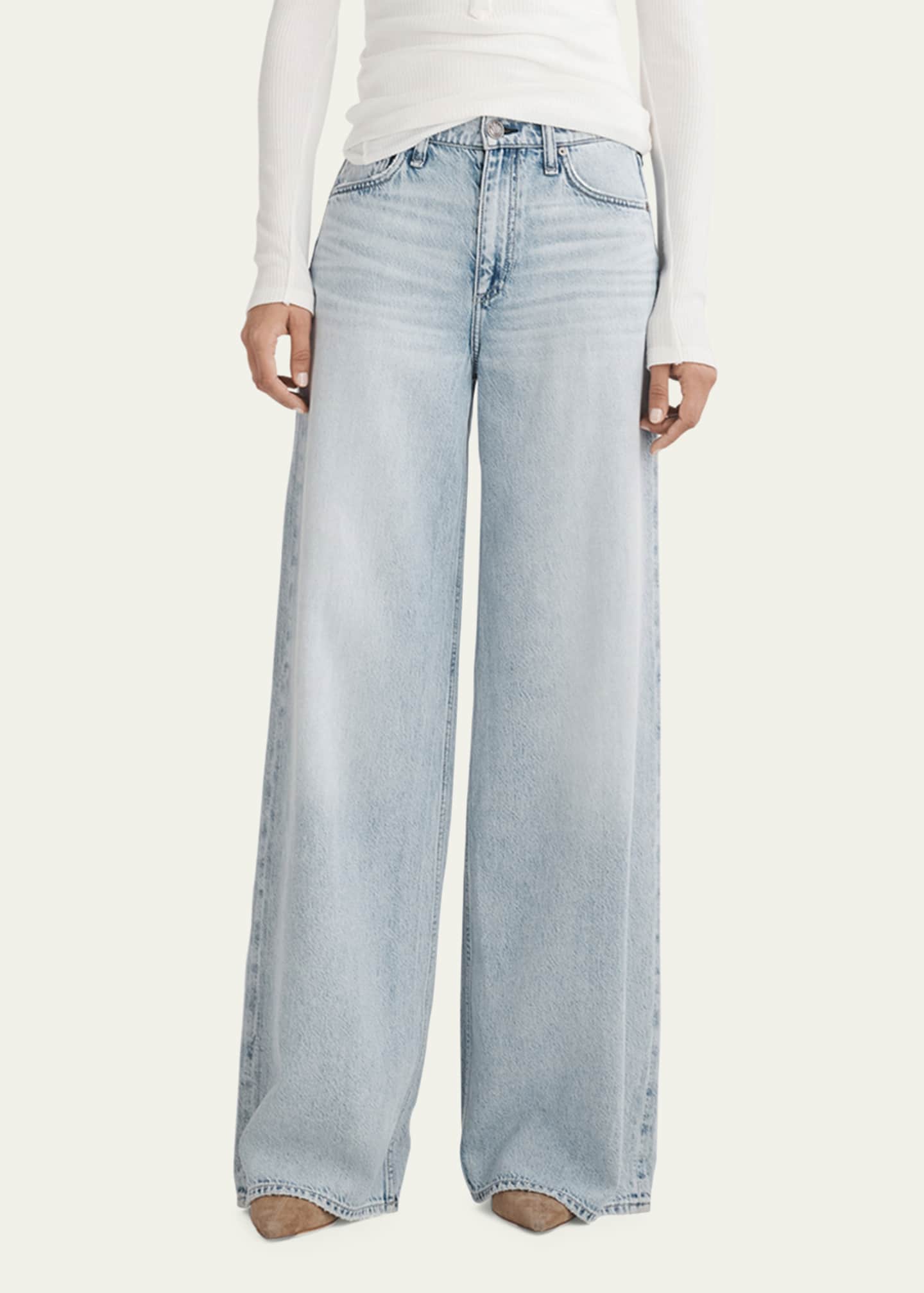 Rag & Bone Featherweight Sofie Wide-Leg Jeans - Bergdorf Goodman