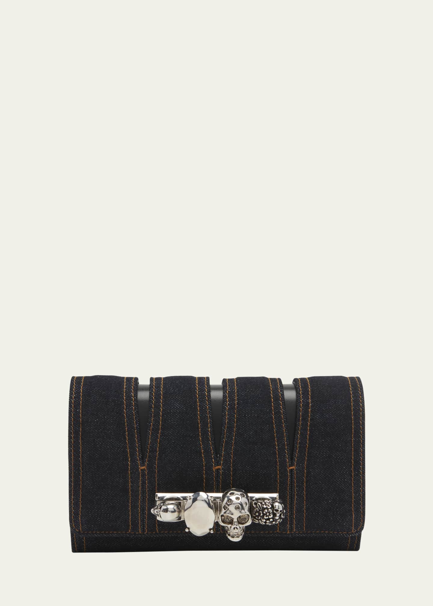 Denim clutch best sale