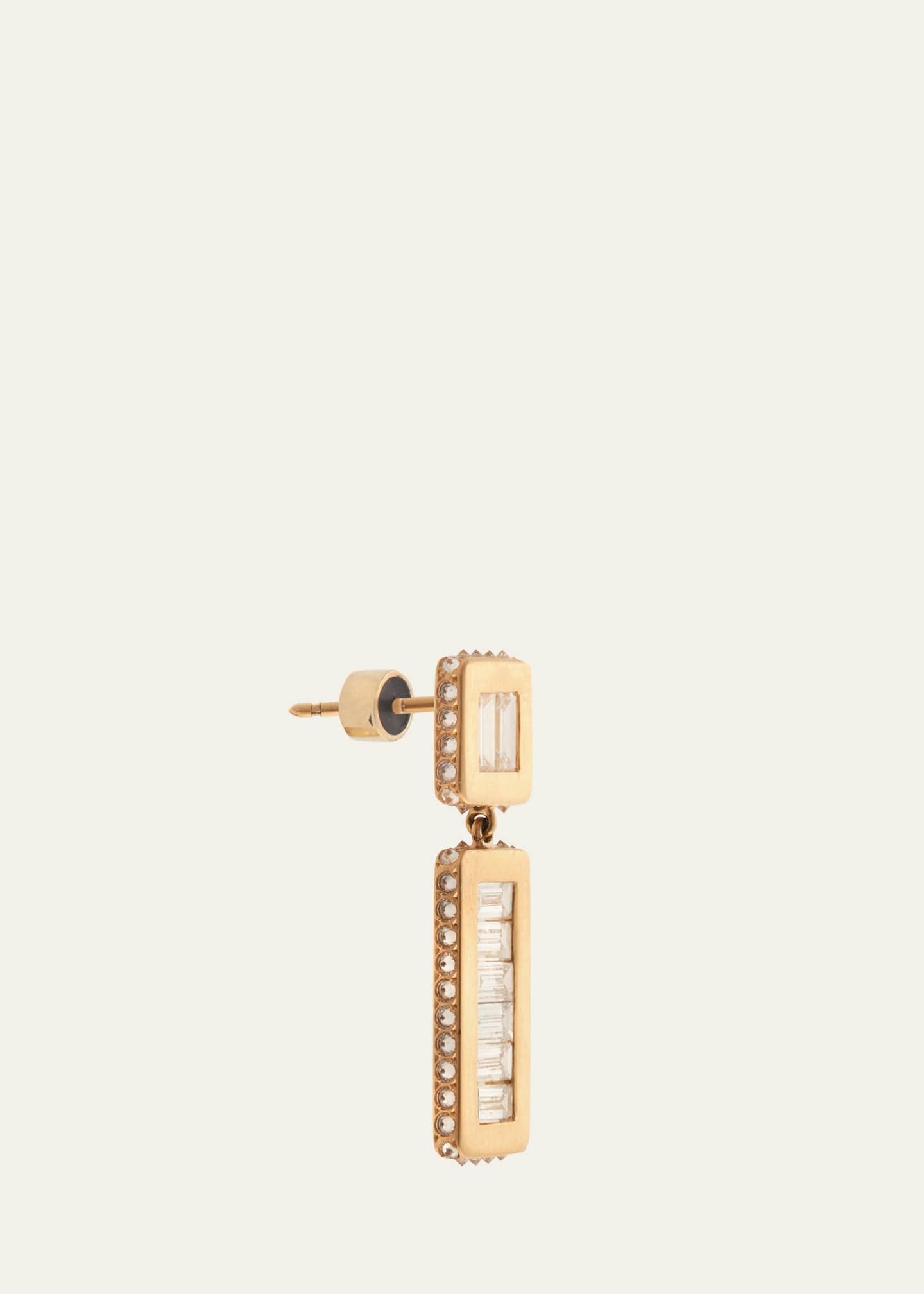 ILEANA MAKRI 18K Yellow Gold Inverted Oblong Tile Earrings with ...