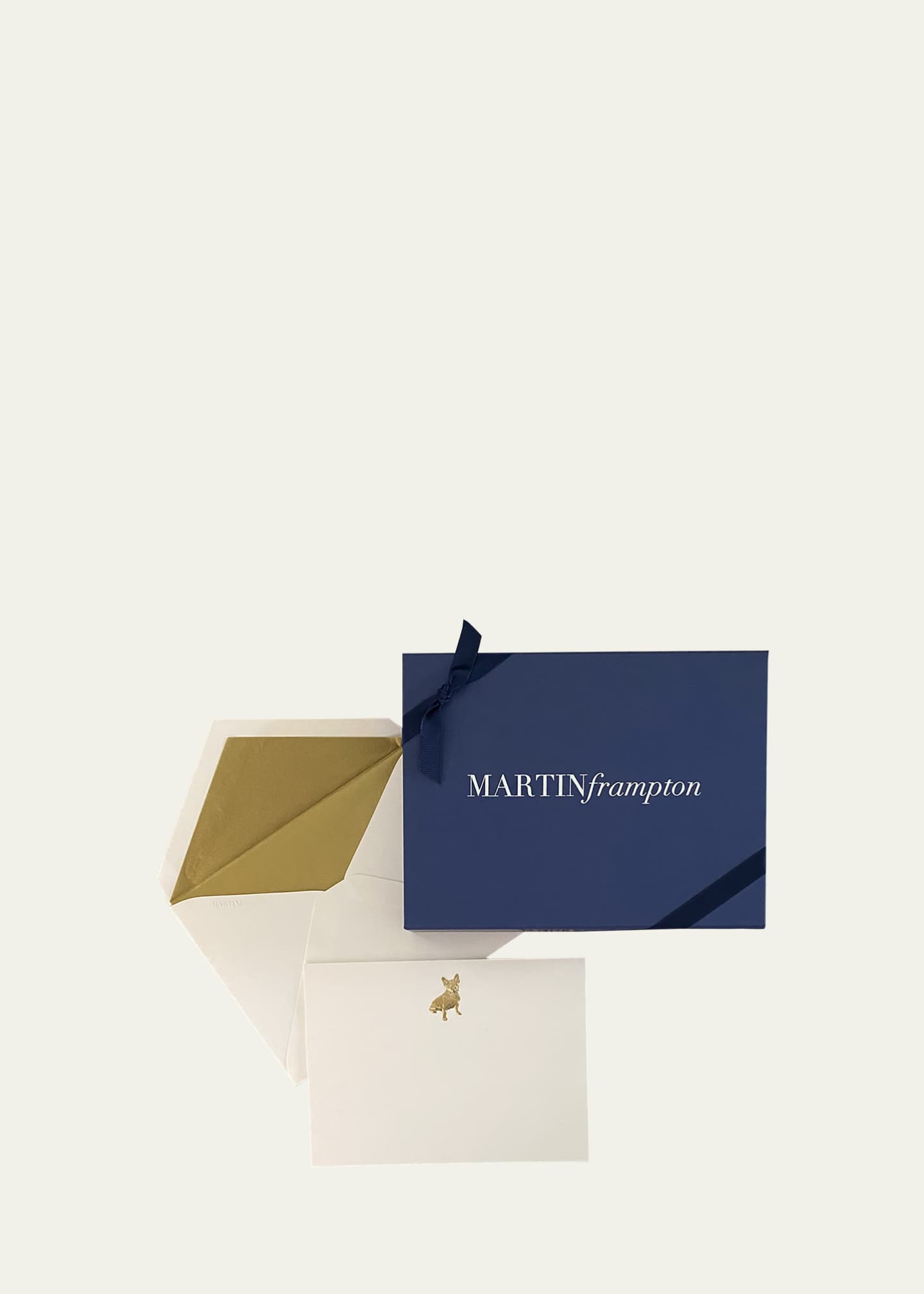 Martin Frampton Frenchie Dog Stationery Set, 12 Cards & Envelopes Image 4 of 5