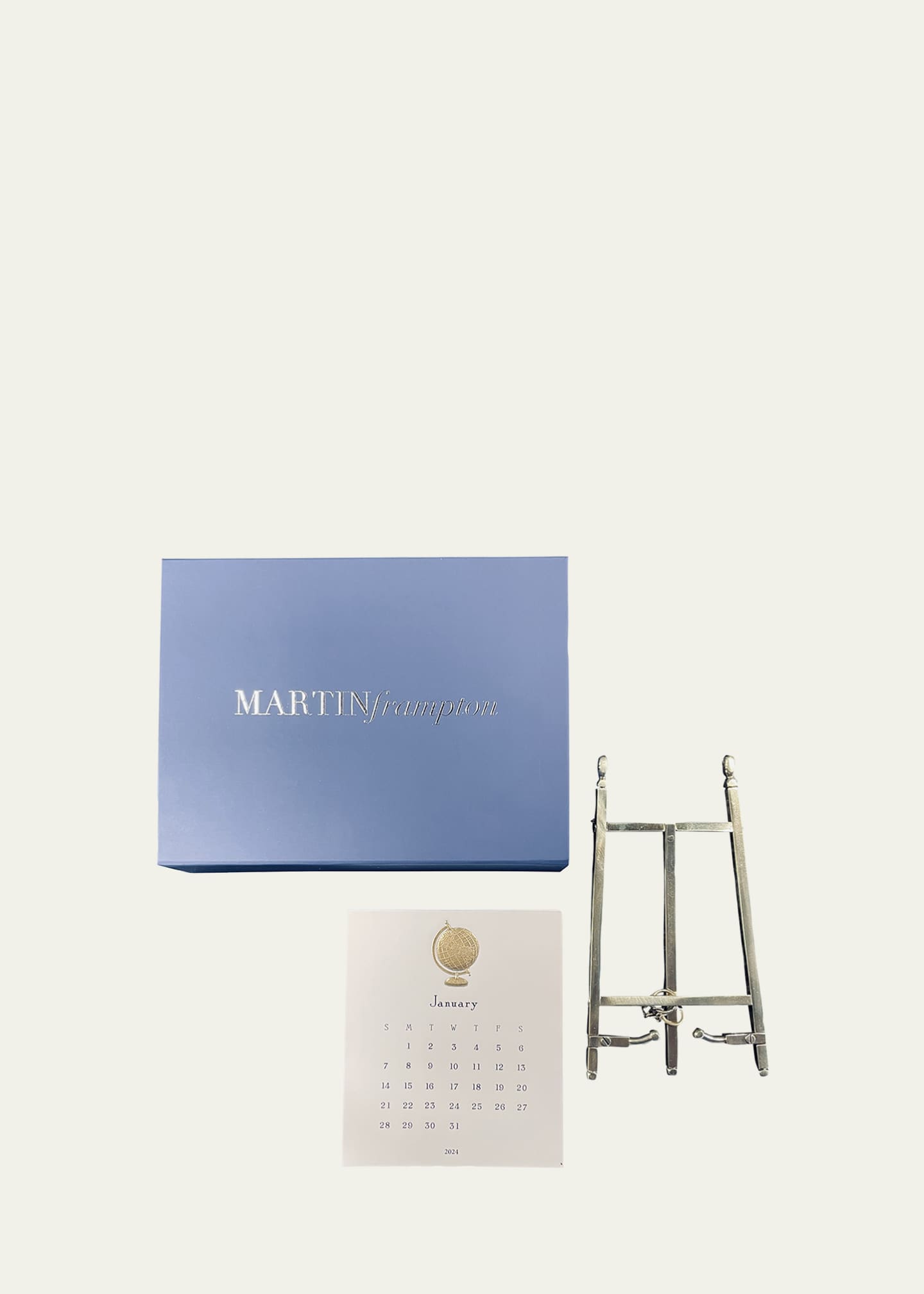 Martin Frampton Globe 2024 Calendar with Gold Easel Bergdorf Goodman