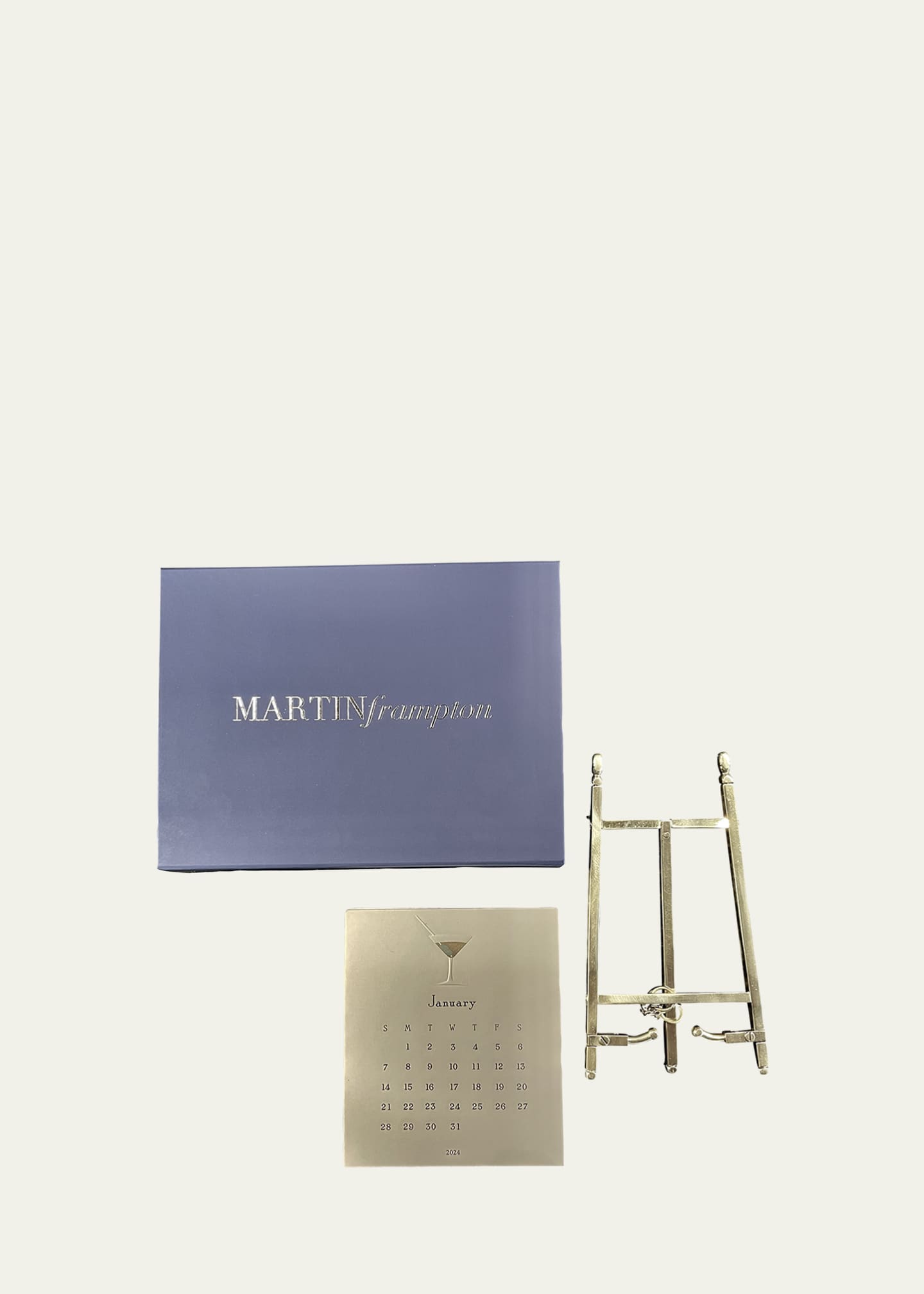 Martin Frampton Martini 2024 Calendar with Gold Easel Bergdorf Goodman