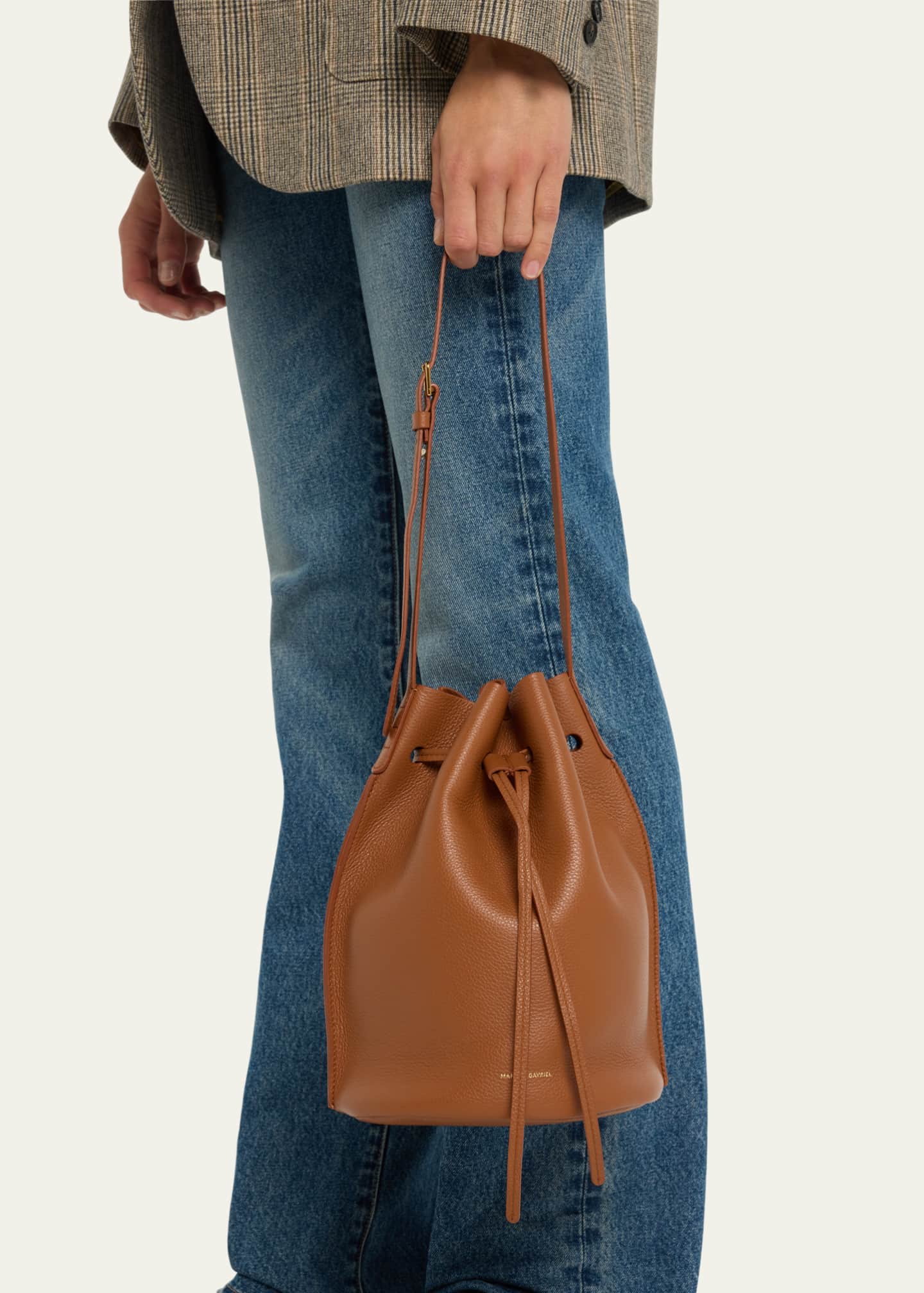 Mansur gavriel best sale leather bucket bag