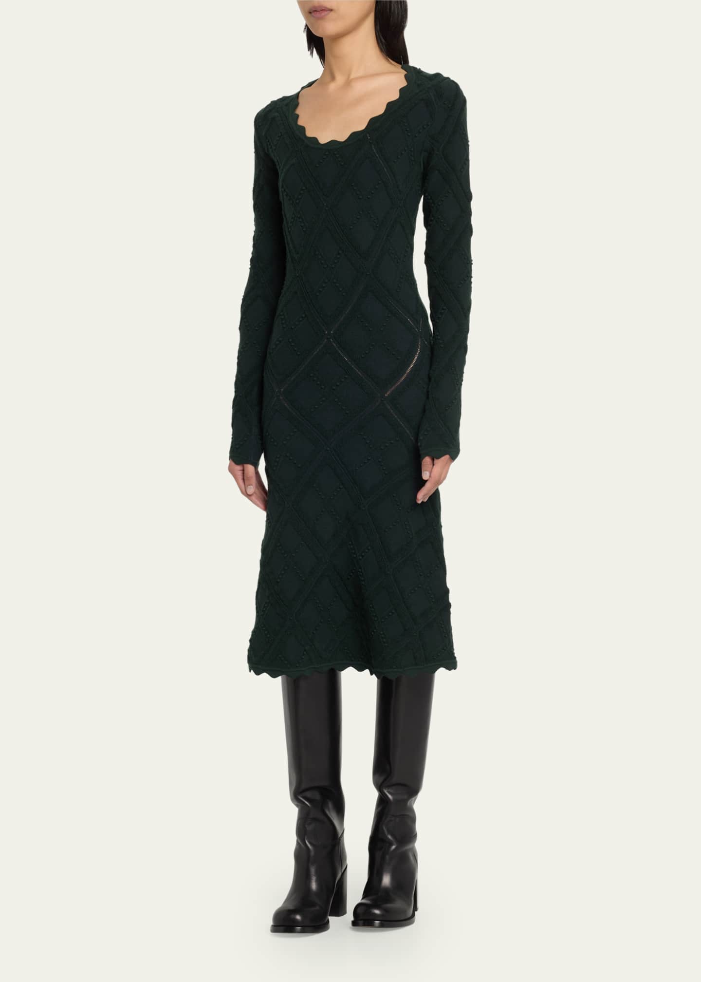 Burberry wool knit dress discount