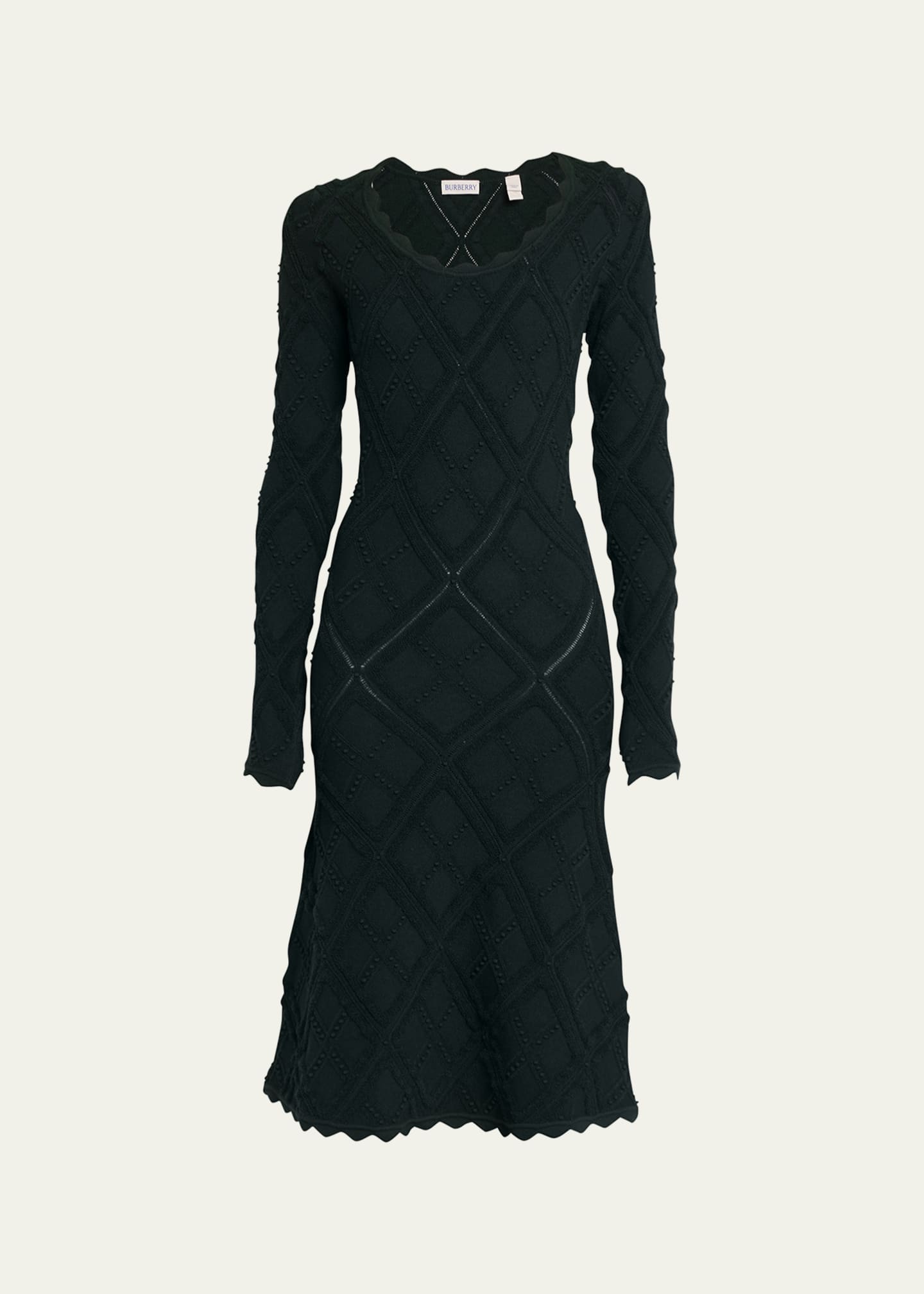 Burberry Wool Knit Midi Dress Bergdorf Goodman