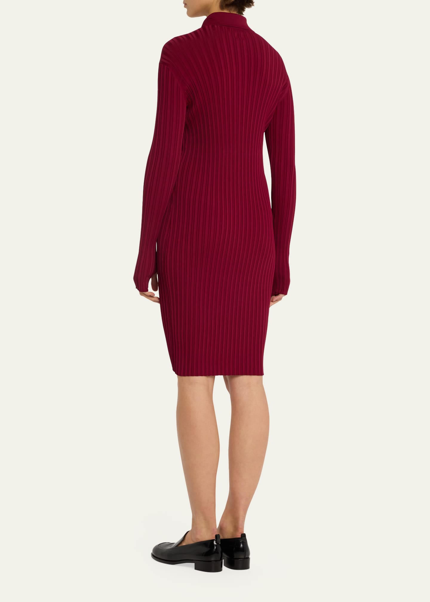 Burberry Ribbed Knit ZipUp Dress Bergdorf Goodman