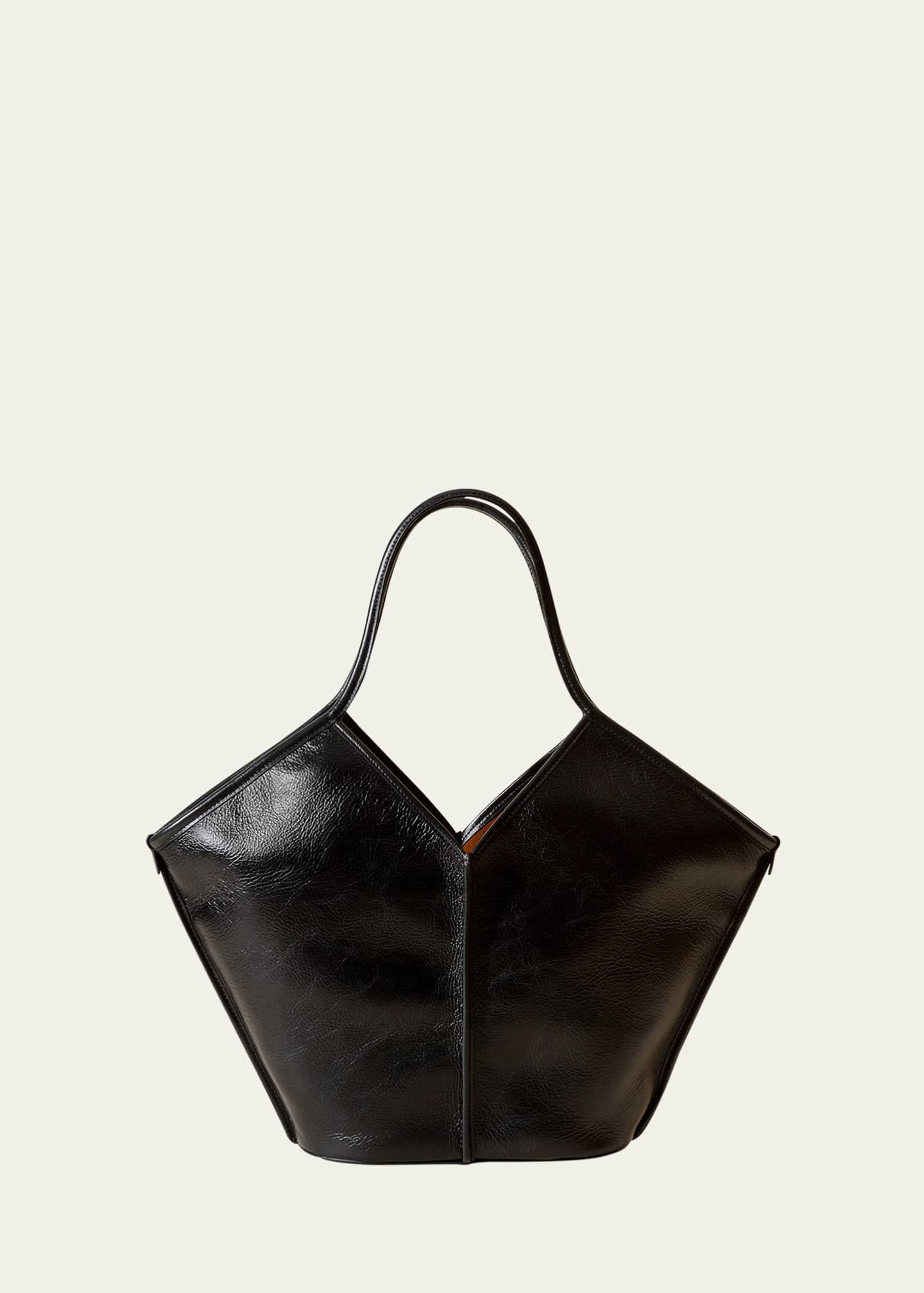 Hereu Calella Leather Tote Bag in Black