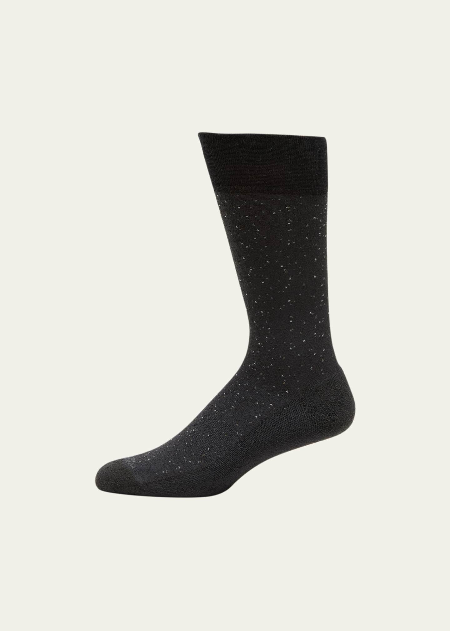Marcoliani Men's Tweed Mid-Calf Socks