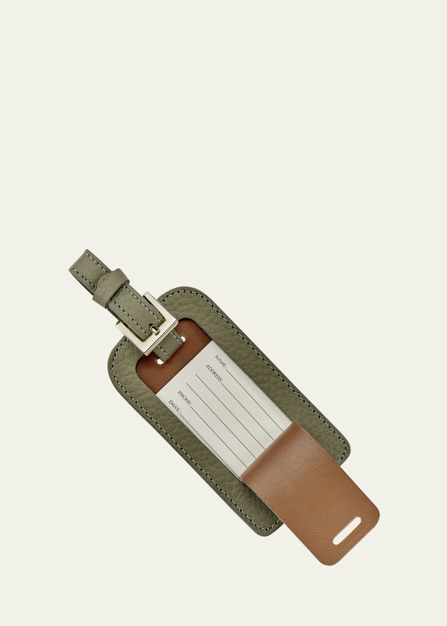 Bergdorf Goodman Leather Luggage Tag Image 3 of 3