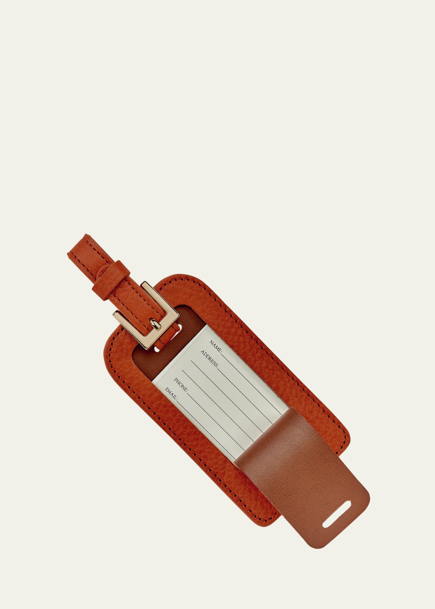 Bergdorf Goodman Leather Luggage Tag Image 3 of 3