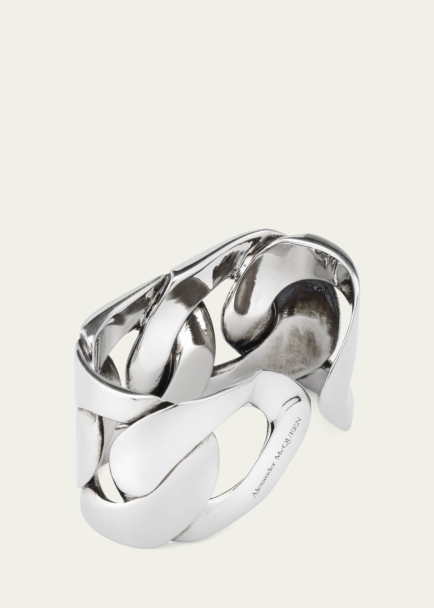 McQueen 2 Finger Chain Ring Image 4 of 4