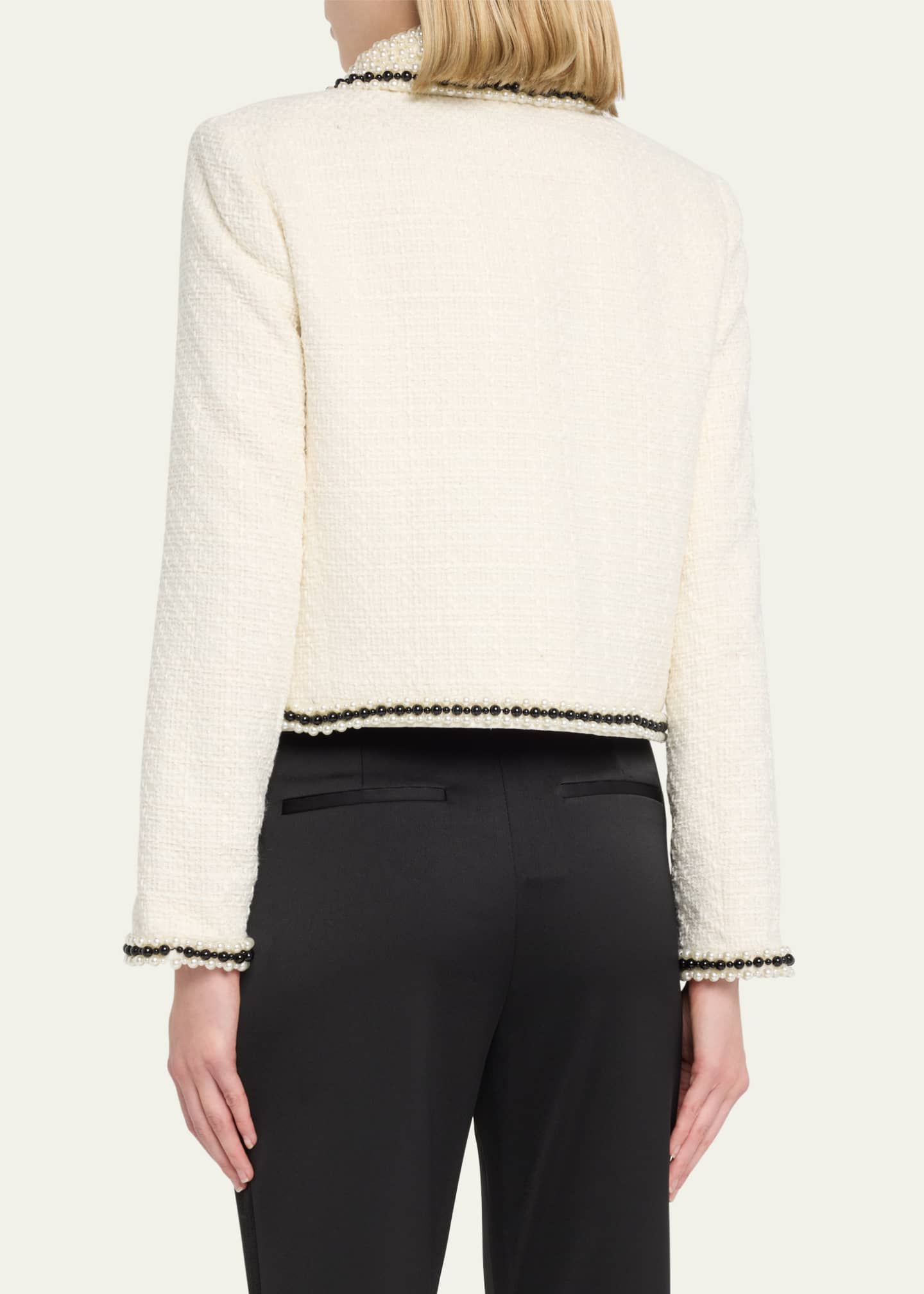 Alice + Olivia Kidman Embellished Tweed Jacket - Bergdorf Goodman