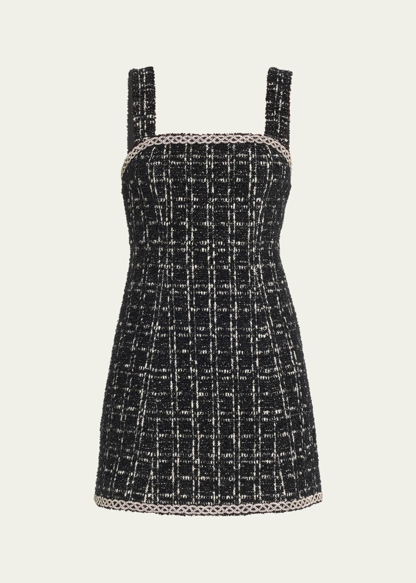Alice + Olivia Liran Embellished Tweed Midi Dress - Bergdorf Goodman