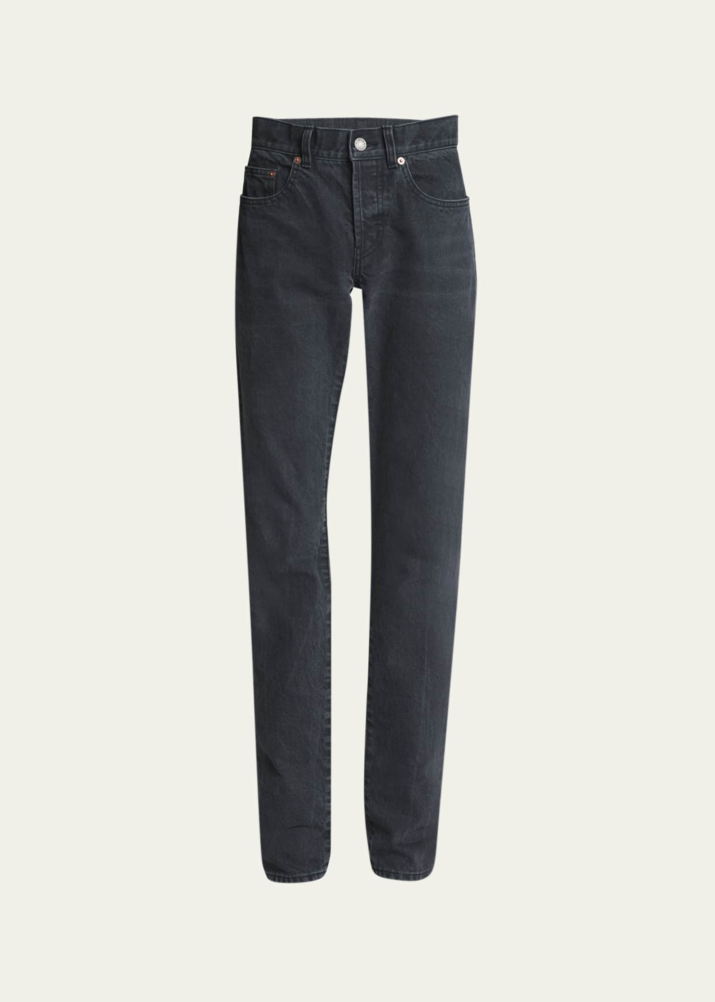 Saint Laurent Men s Washed Slim Fit Jeans Bergdorf Goodman