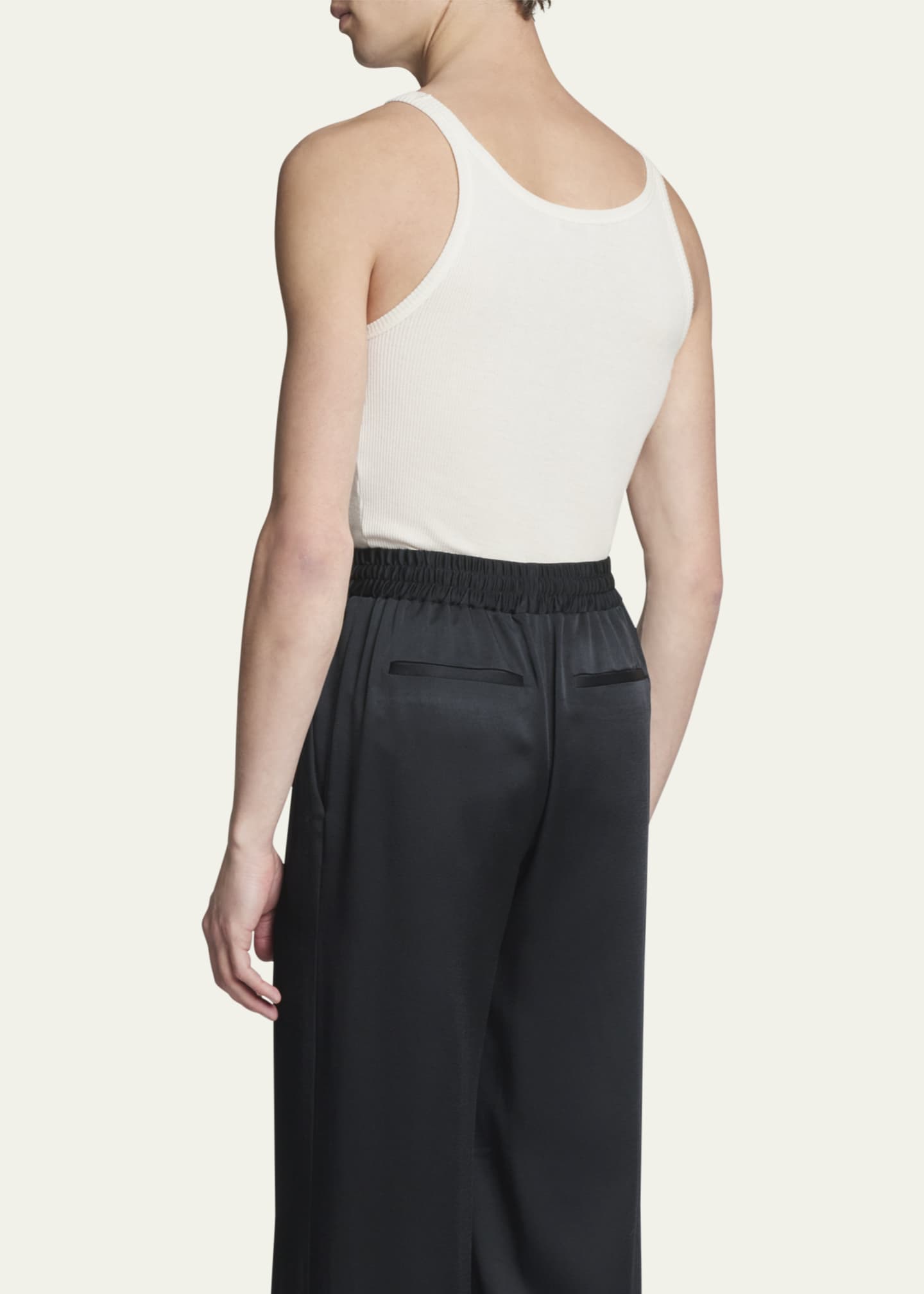Saint Laurent Men's Jersey Fine Rib Tank Top - Bergdorf Goodman
