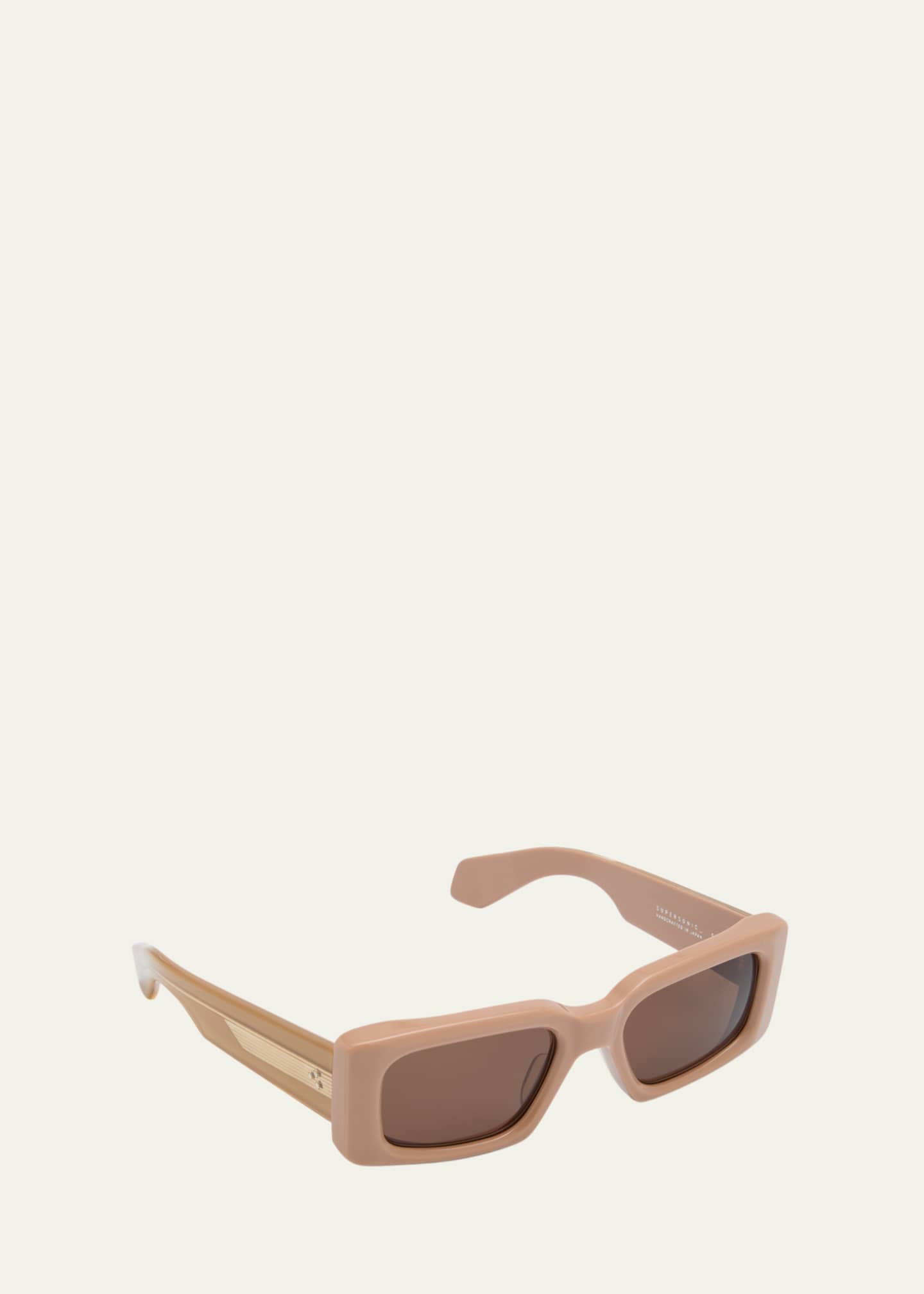 Jacques Marie Mage Men's Supersonic Acetate Rectangle Sunglasses Image 2 of 5