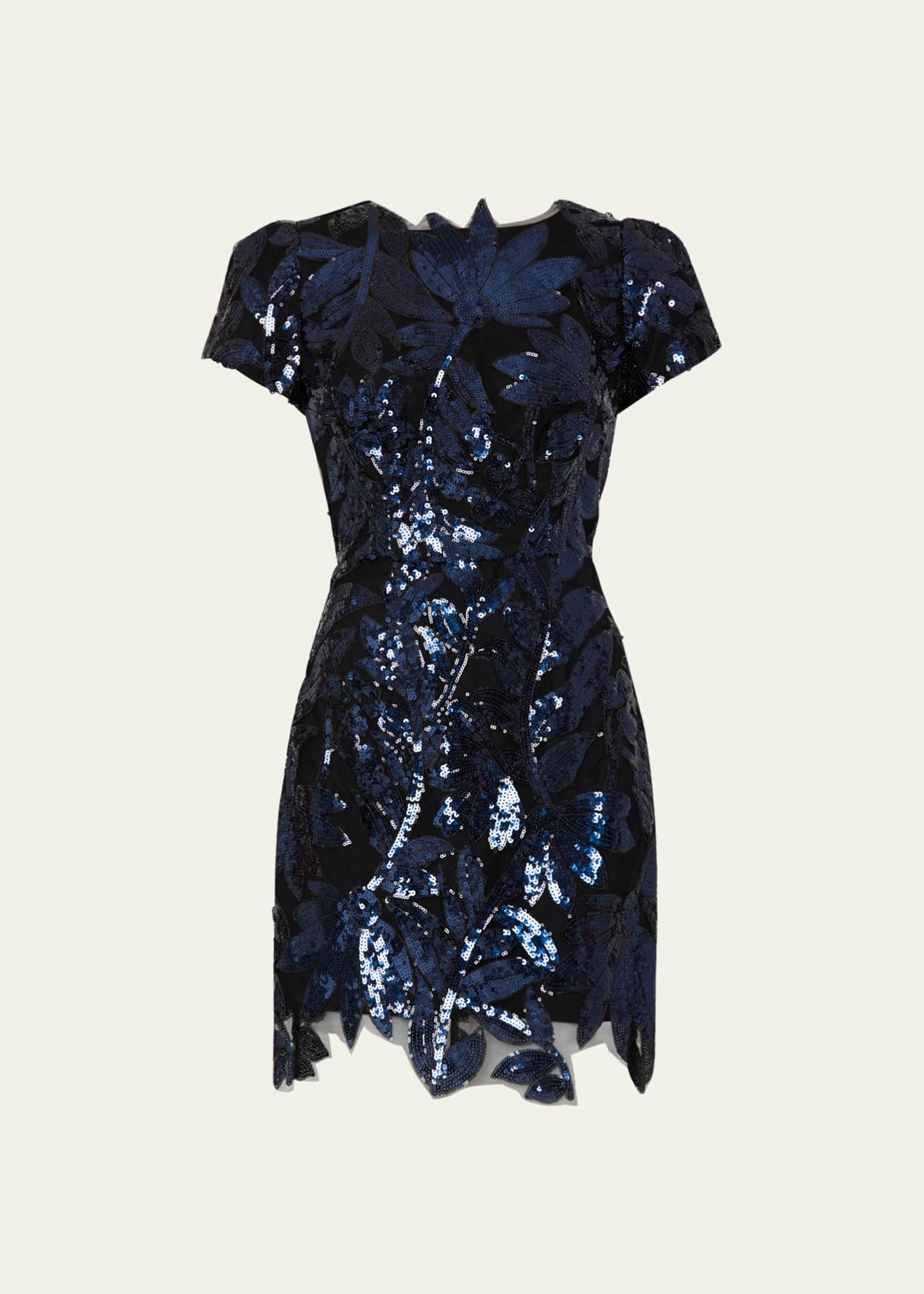 short sleeve sequin dress