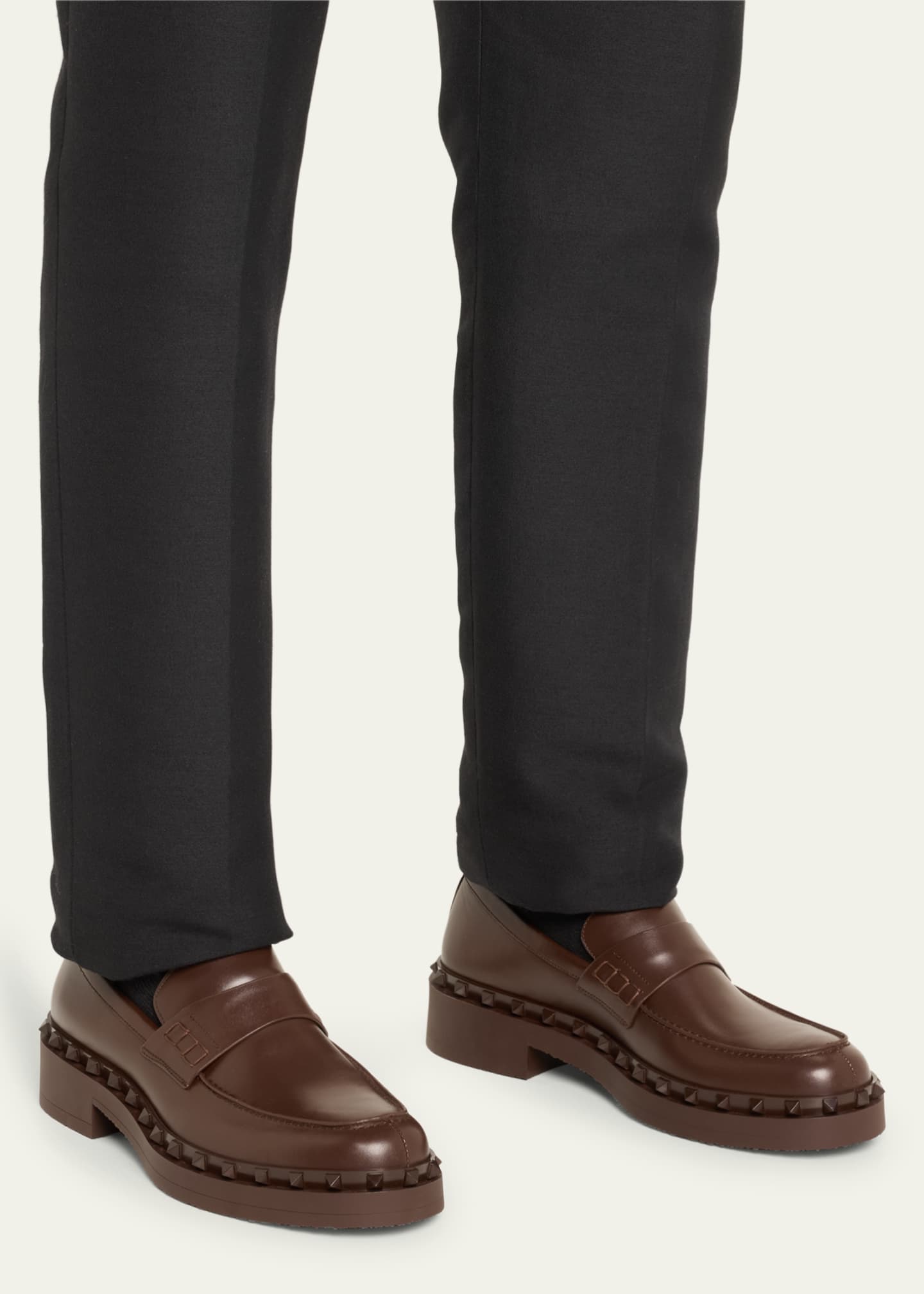 Valentino rockstud loafers clearance
