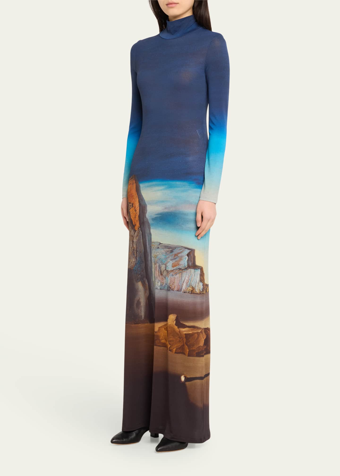 Rabanne Dali Rock Printed Maxi Dress Bergdorf Goodman