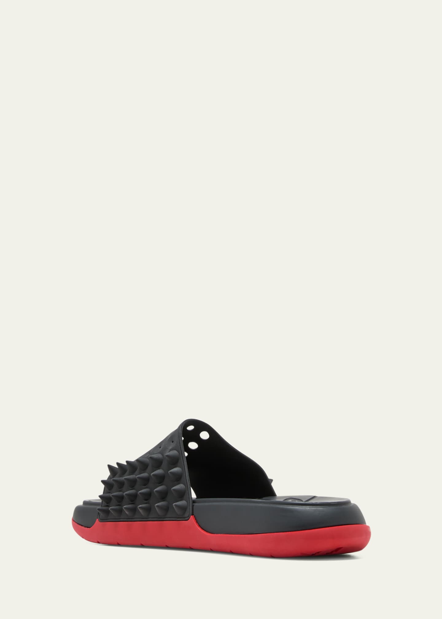 Christian Louboutin Men's Take It Easy Rubber Slide Sandals - Bergdorf ...