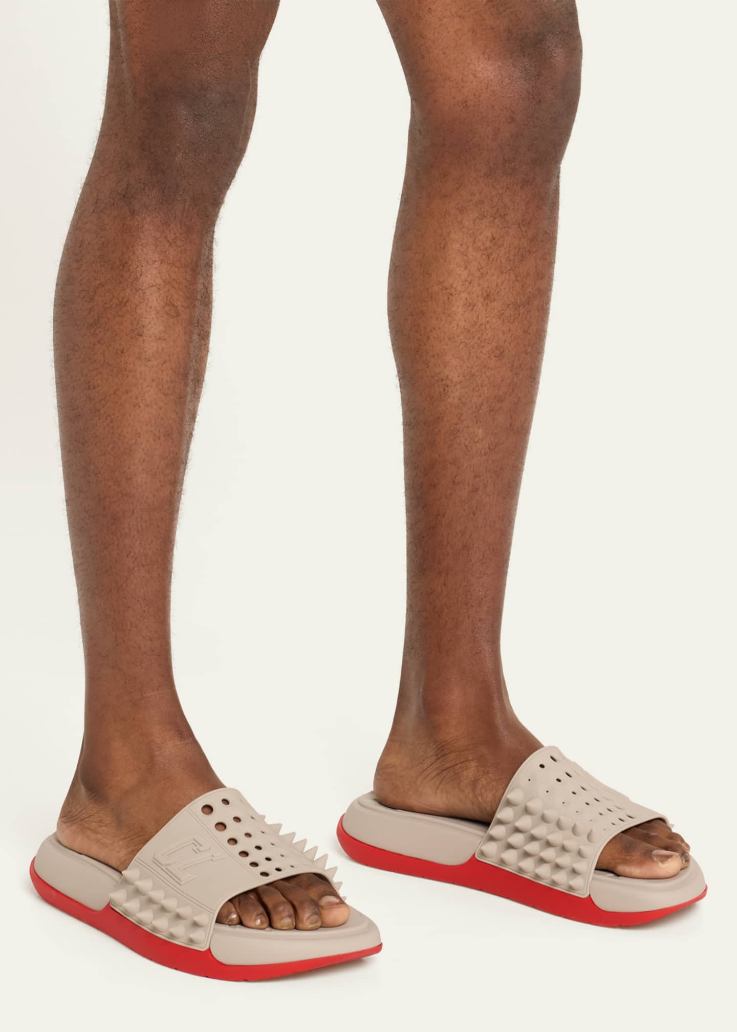 Christian louboutin mens slides cheap