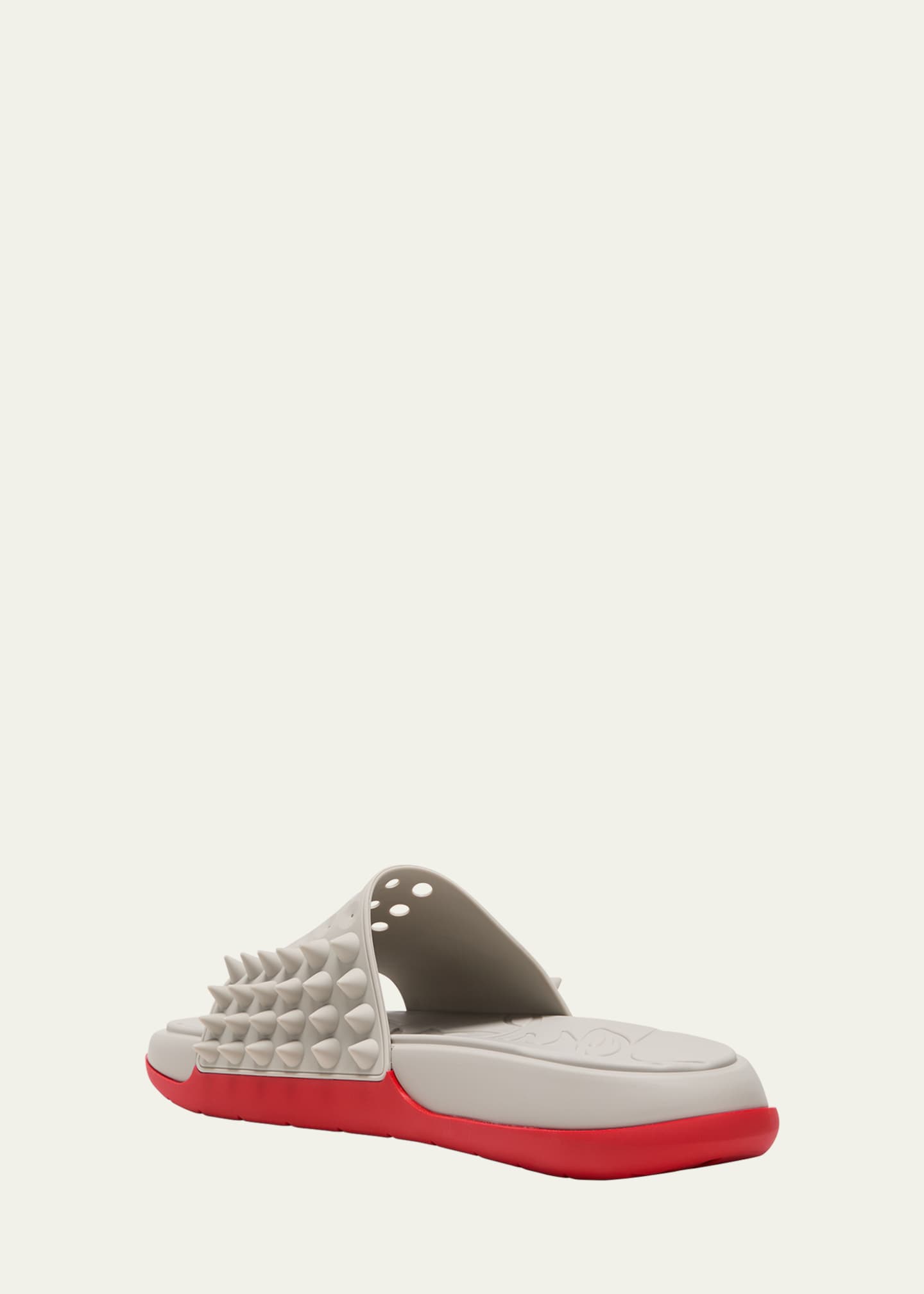 Christian Louboutin Men's Take It Easy Rubber Slide Sandals Image 4 of 5